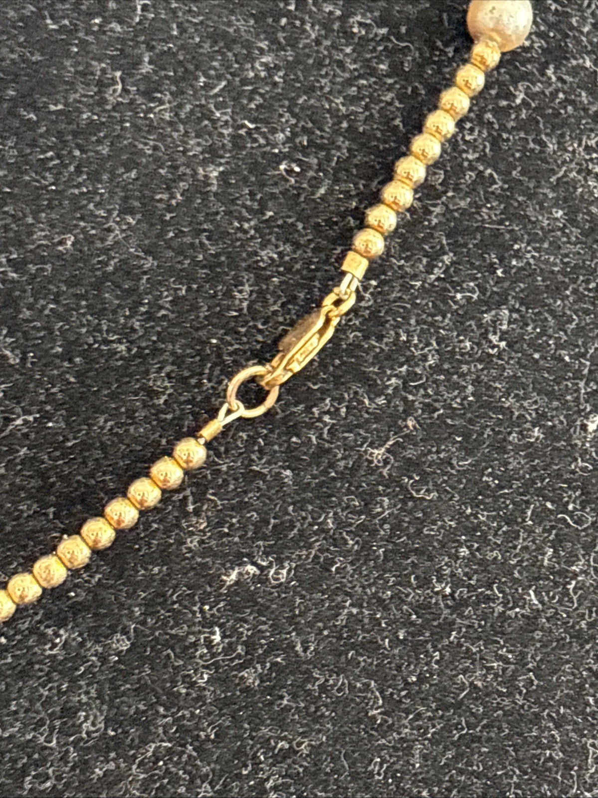 Sterling Silver Vermeil, Blue Glass, Gray Pearl vintage necklace and bracelet