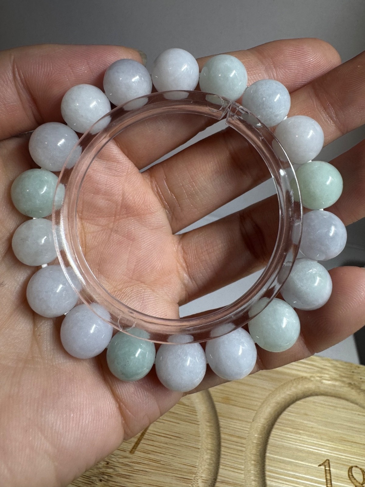 Natural Burmese A-Grade Jade jadeite beads bracelet 10-11mm new in box free ship