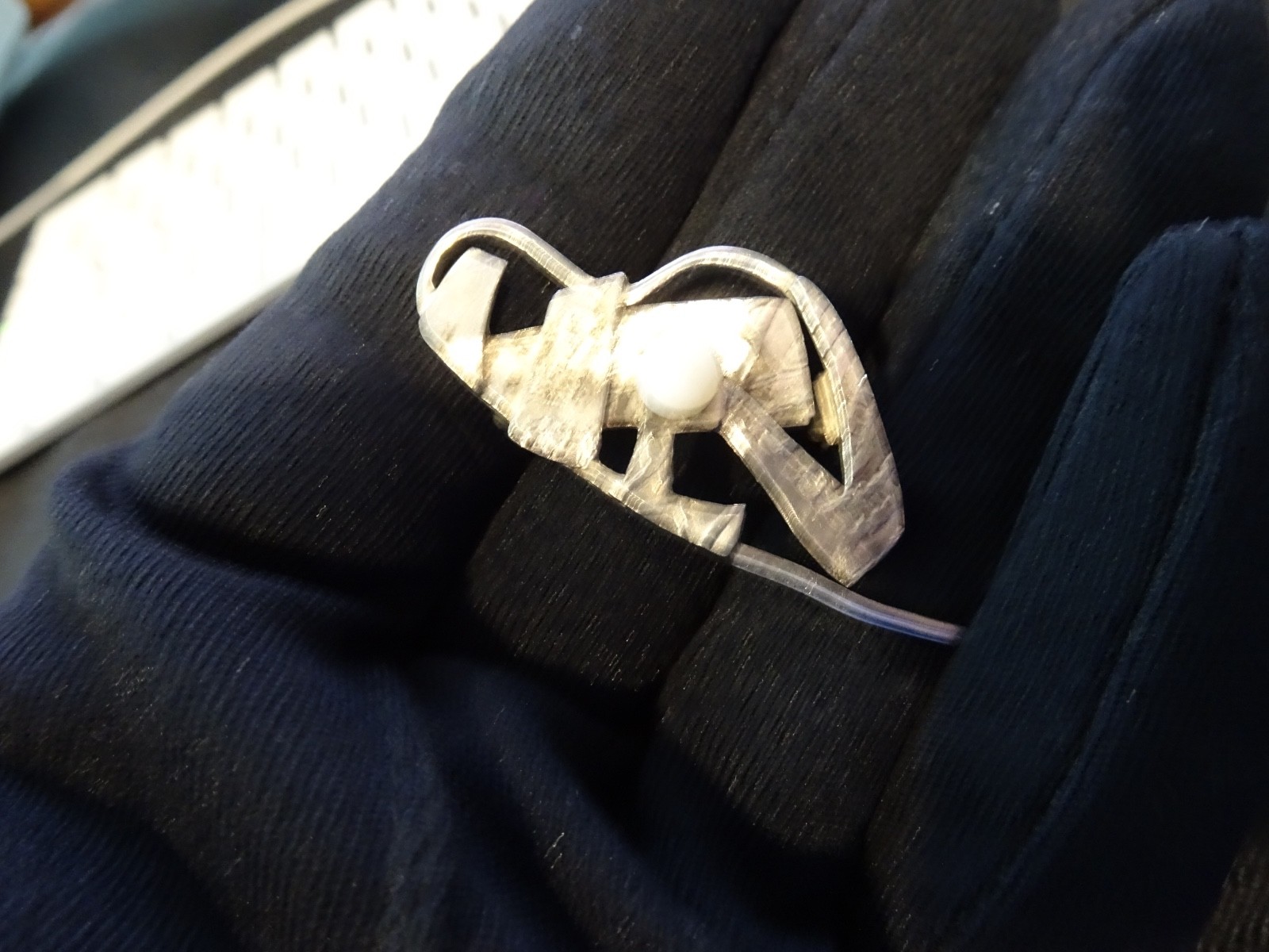 #621-VINTAGE STERLING SILVER VERY DIFFERENT PIN-925-
