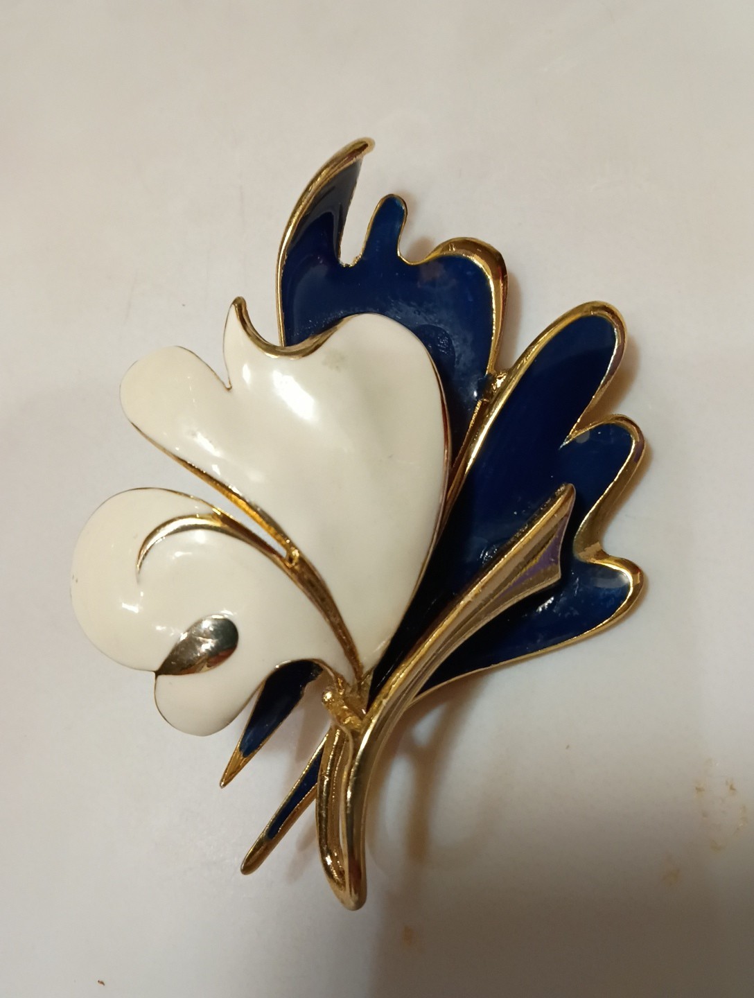 Orena Paris Trifari Enamel Brooch