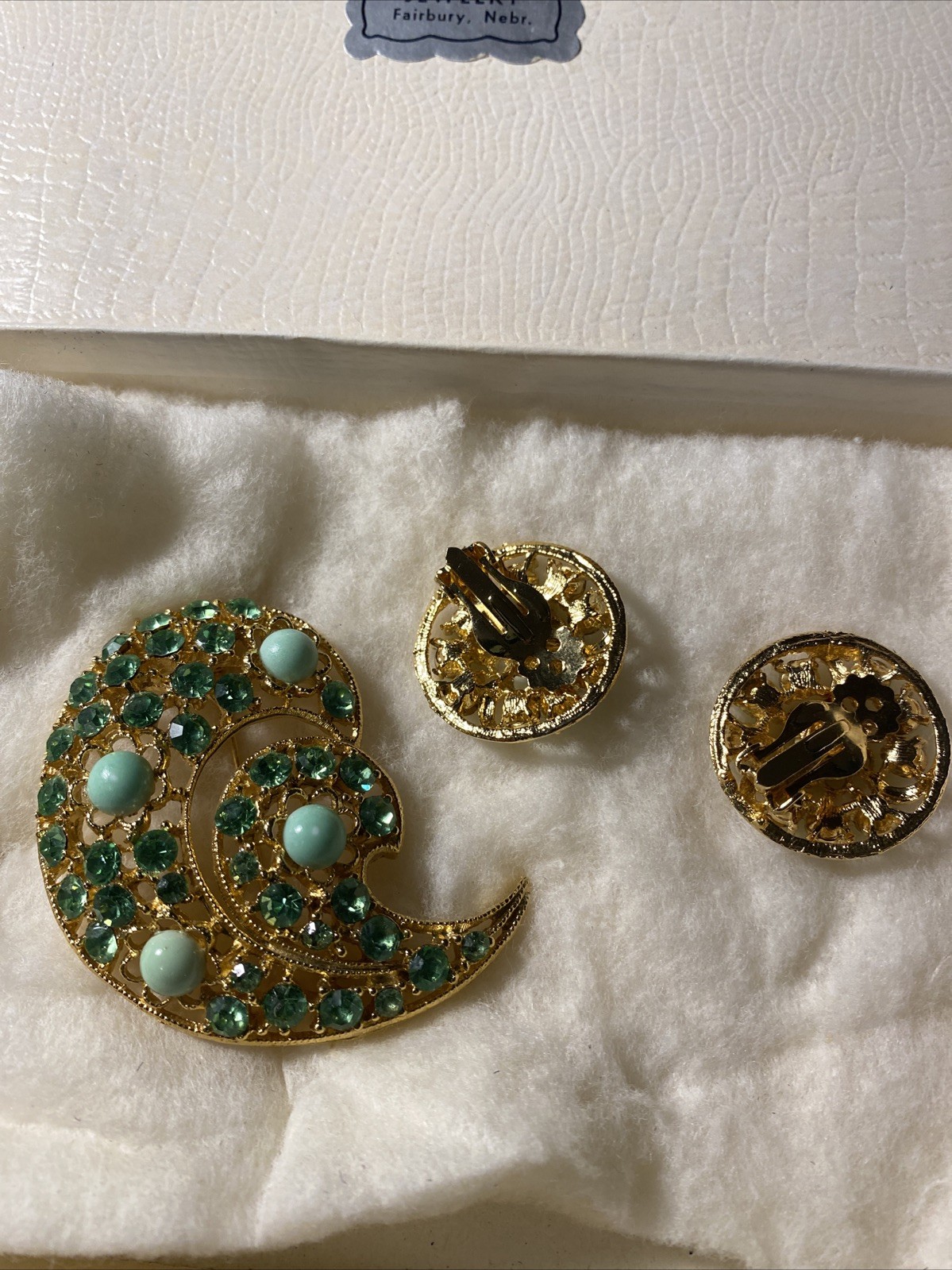 Vintage Brooch And Earrings
