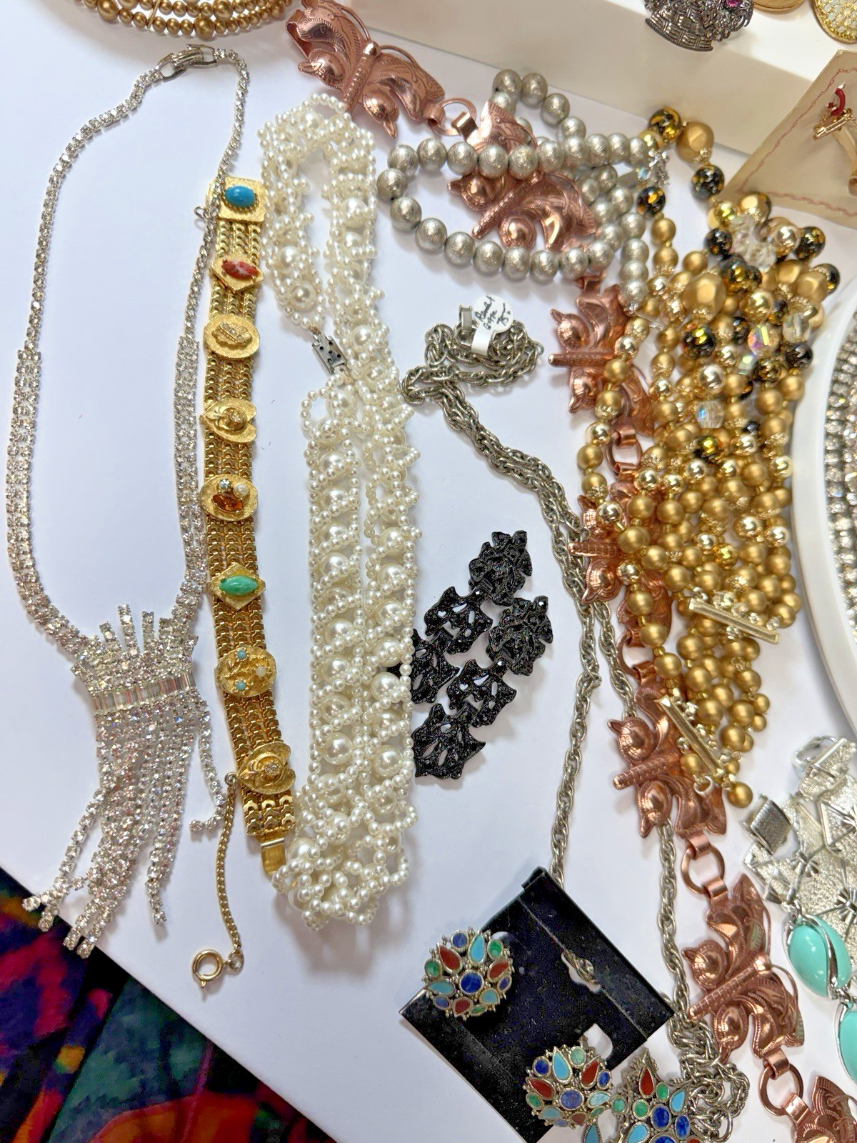 Vintage Jewelry Lot Costume Weiss W. Germany Coro Trifari Estate 80 Piece PJ
