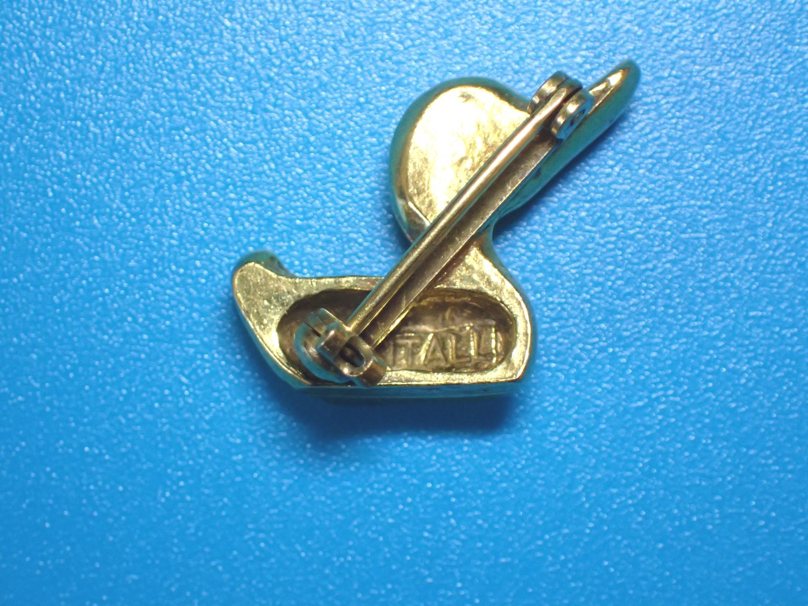 Vintage Robert Zentall Gold Tone Duck Brooch / Pin