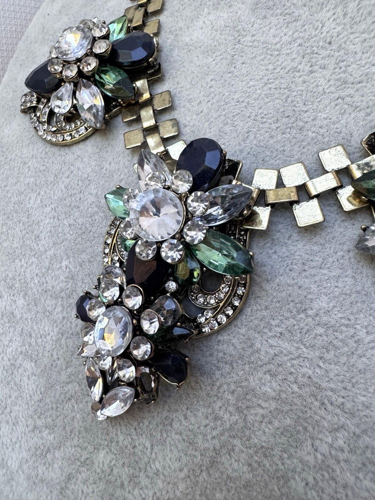 Estate Brutalist Modernist 1980s 1990s Necklace Bridgerton chunky statement RARE