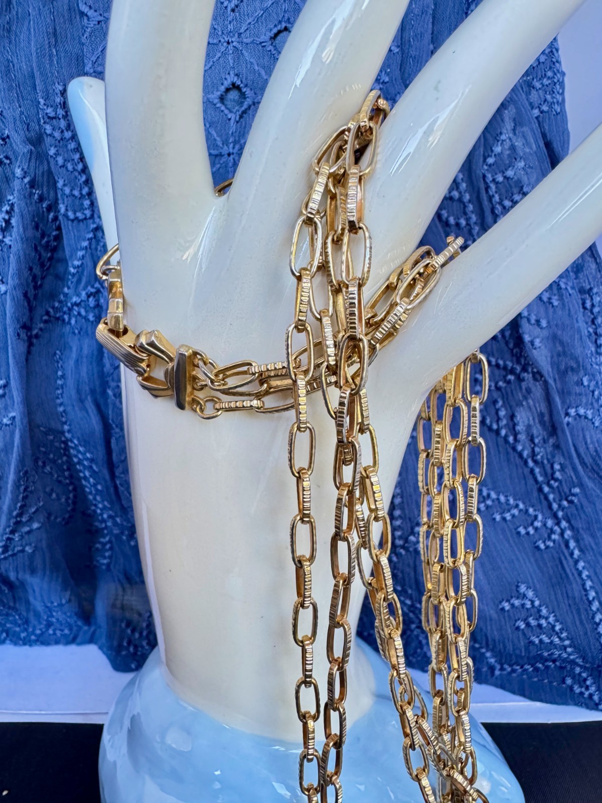 Vintage Jewelry, Hand carved mythical lion stone pendant necklace. Boho look,