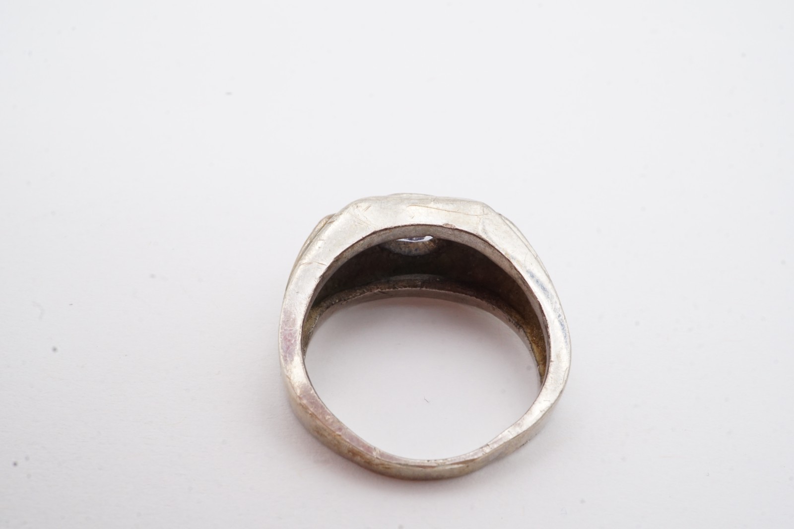 Vintage Sterling Silver 925 Iolite Sapphire Ring Size 9.75 Mens
