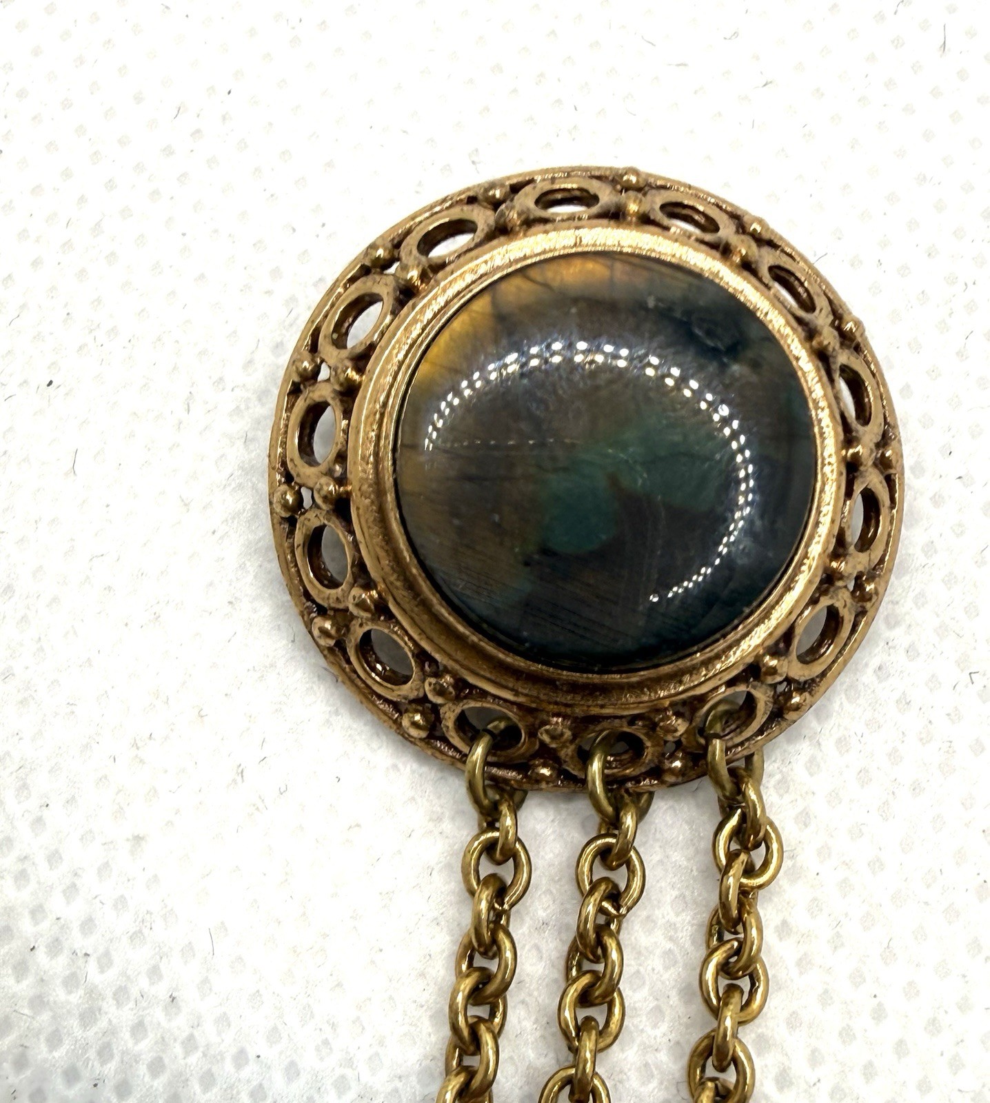 Vintage Kalevala Koru – Finland – Sterling Silver Modernist Circle Brooch / Pin