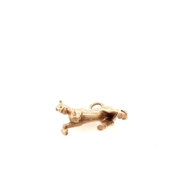 Vintage 9k Gold Horse Stallion Equestrian Charm Pendant