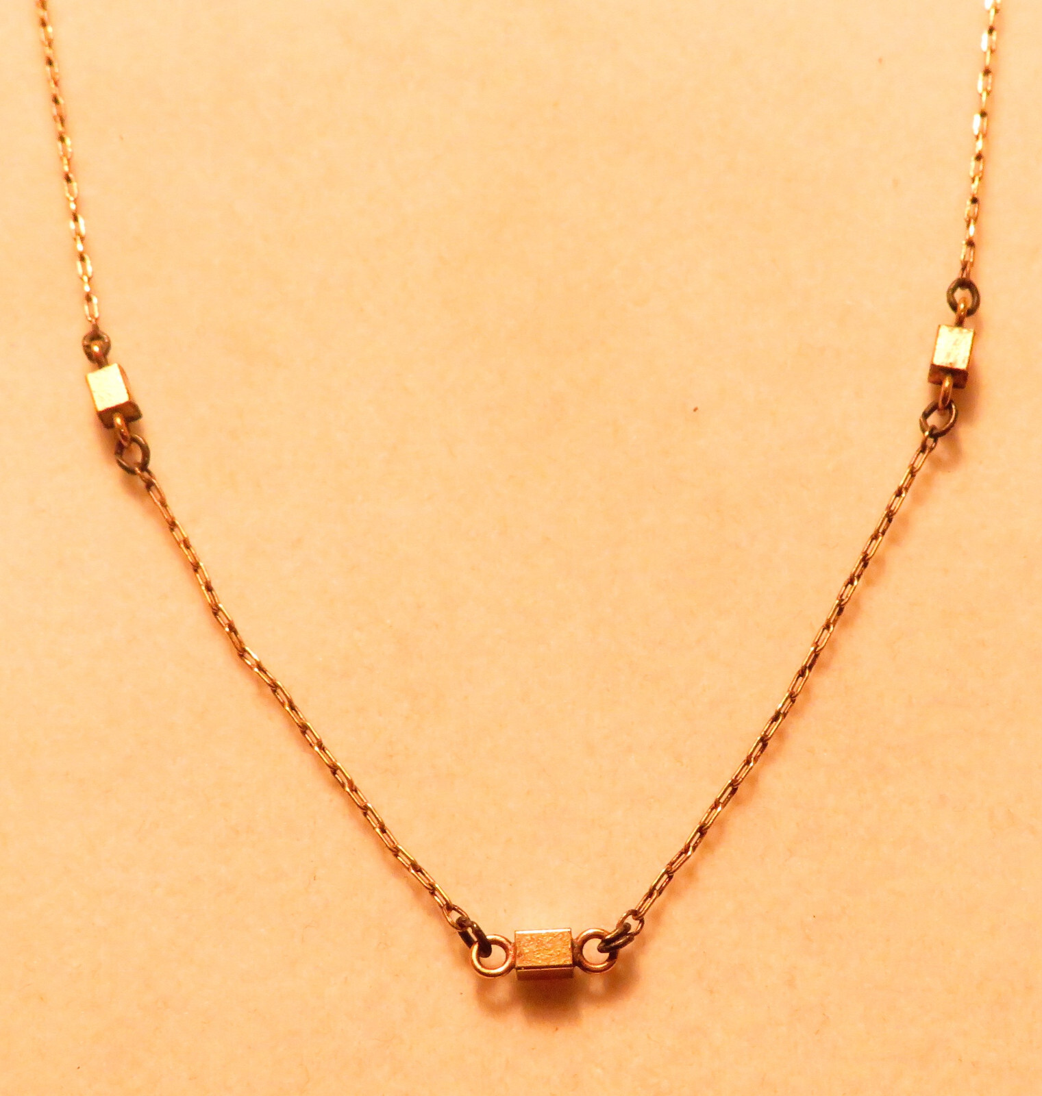 Vintage Chain Necklace 12K Gold Filled 17 1/2″
