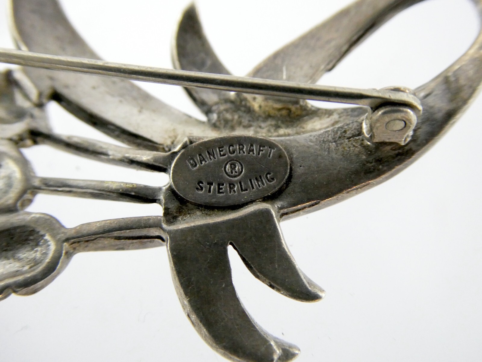 Vintage Danecraft Sterling Silver Wheat Stalks Brooch Pin 925 13.9g 2 3/8 Inches