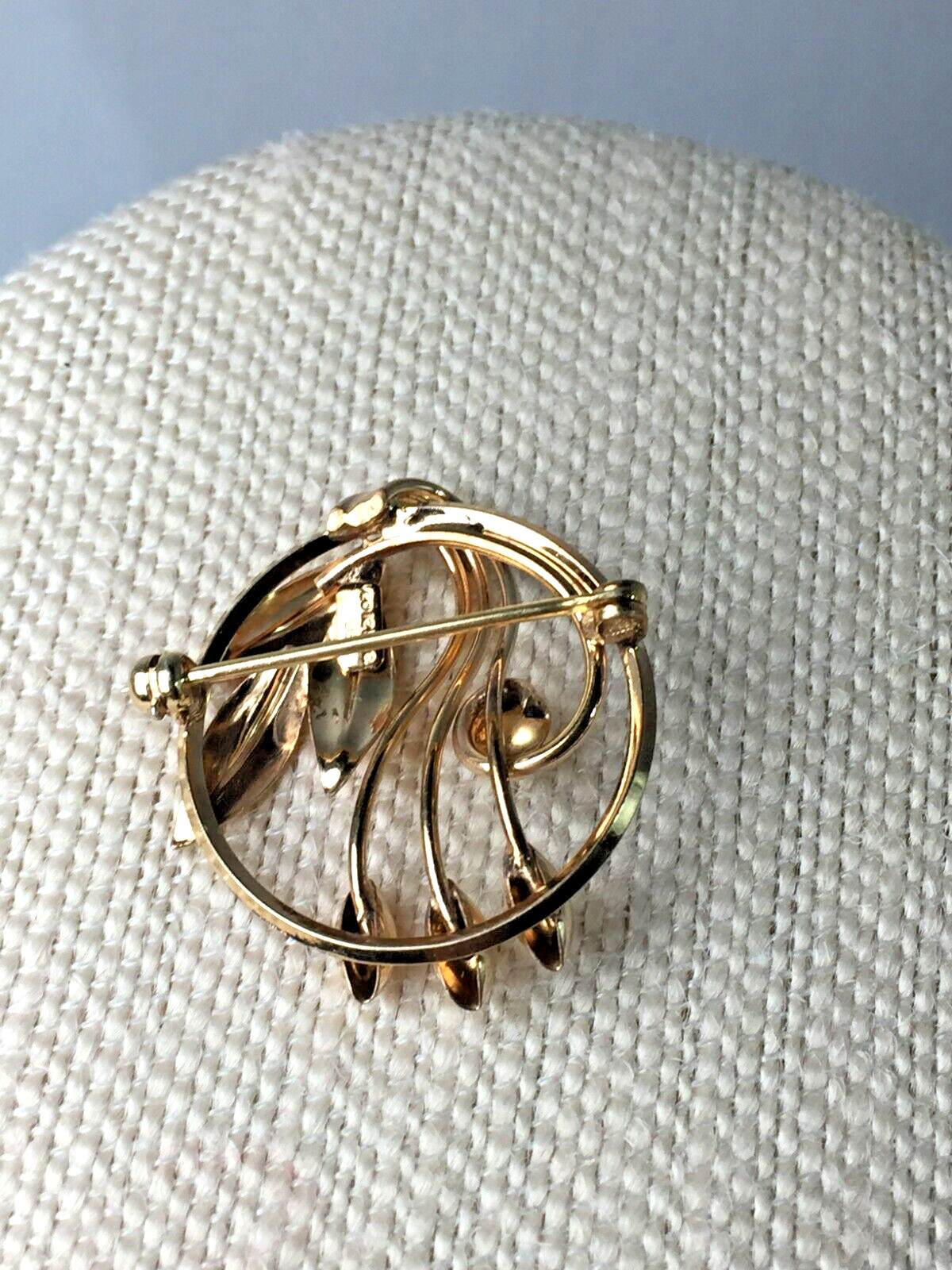 Lovely Vintage BB Binder Brothers 1/20 12K Gold Filled Flower Pin Brooch, 1 1/4″