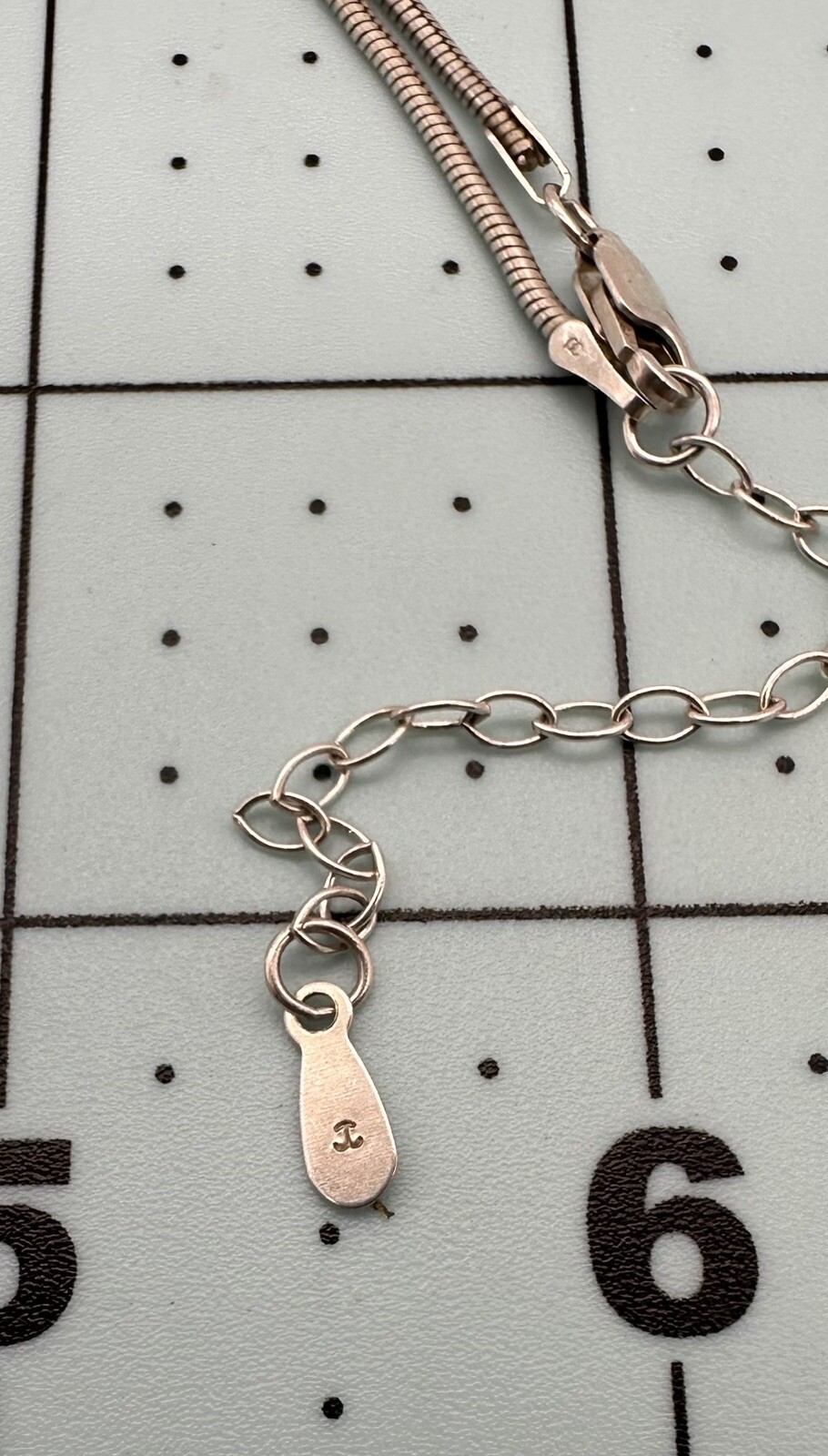 DOMINIQUE DINOUART Sterling Silver 2-Tone Mexico Spiral Pendant & 925 Necklace