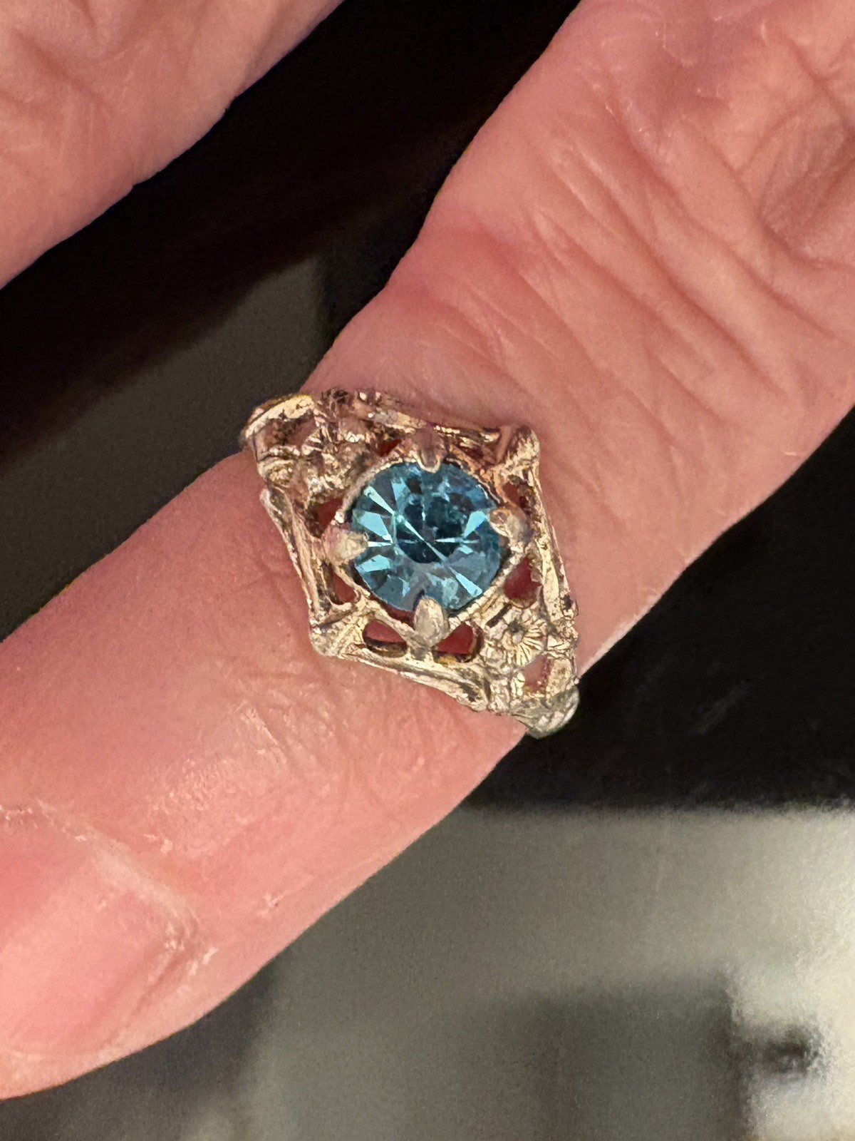 Antique Baby Child Sterling Silver Ring, Preowned