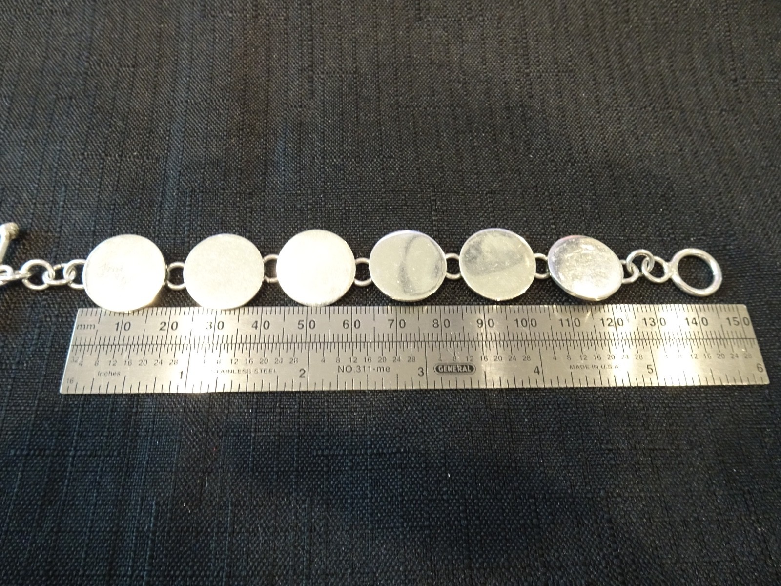 # 718-VINTAGE STERLING SILVER MEXICO BRACELET-925–VERY DIFFERENT-NICE