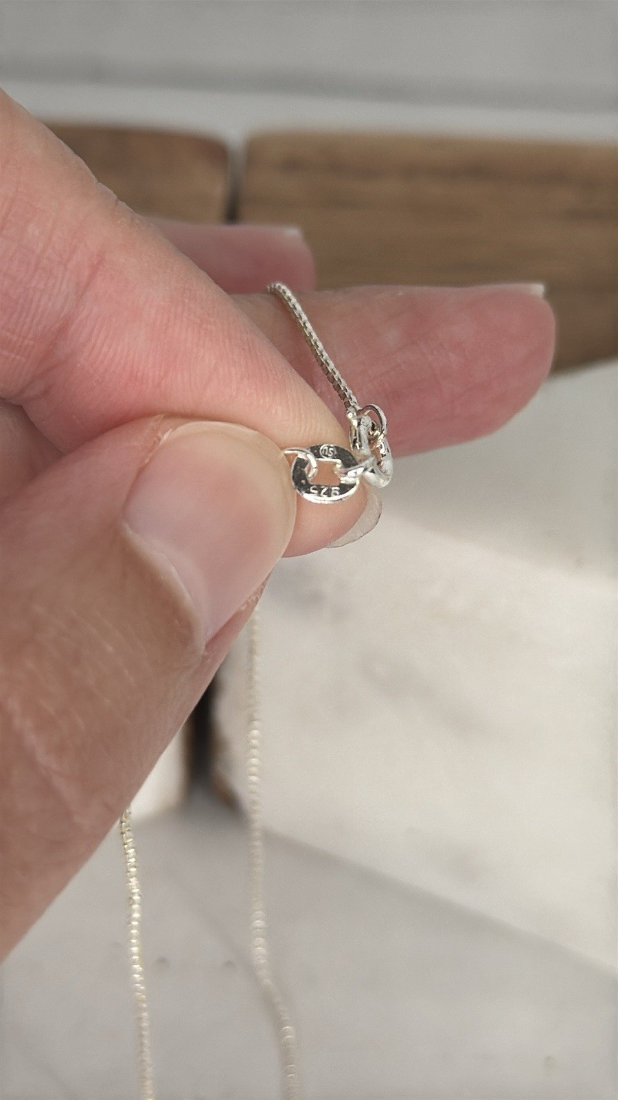 Vintage Estate Cross Pendant 925 Sterling Necklace with Delicate Chain lot A53