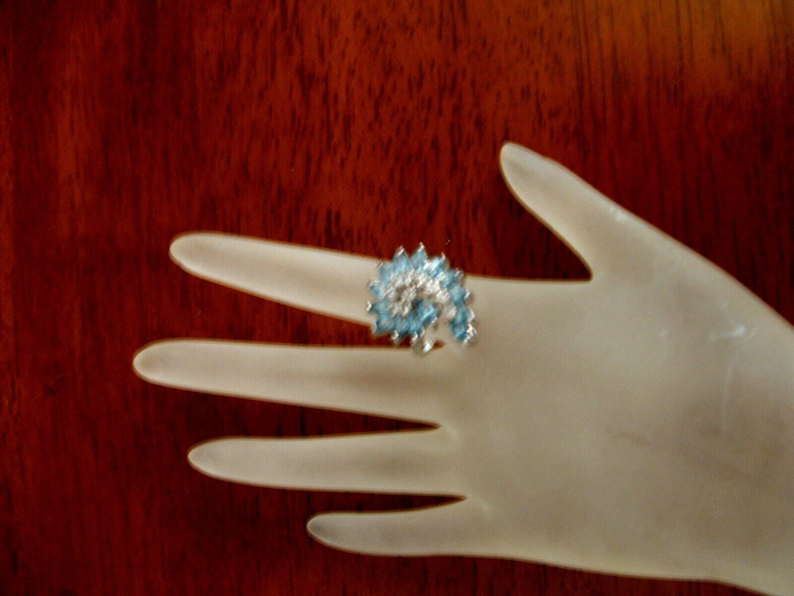 NEW Vintage Merlite 14K Dura-Klad plated Gold Cocktail Ring SIZE 6.5