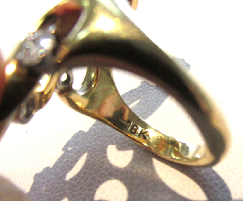 Stunning 1.15 ctw Estate Diamond Ring Size 5.5 in Real Solid 18k Gold MAKE OFFER