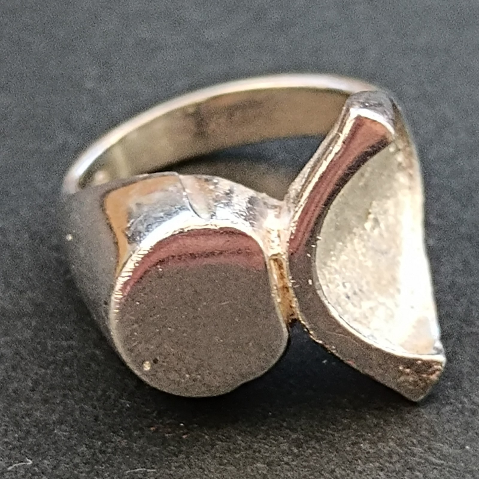 VTG Sterling Silver Ring Brutalist Modernist Sculptural Abstract Artisan OOAK 7