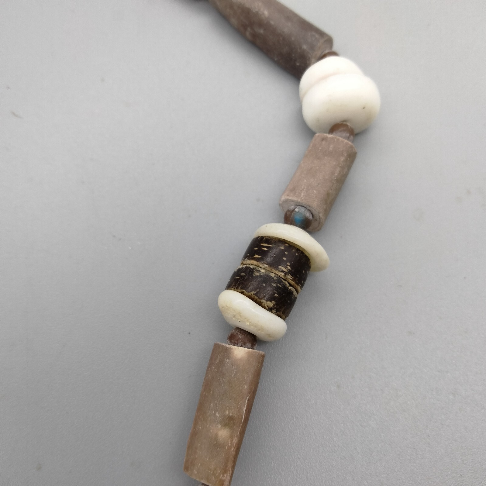 MermaidCore Mermaid Puka Shell Necklace 15″ Coconut VTG Beach Surf Philippines