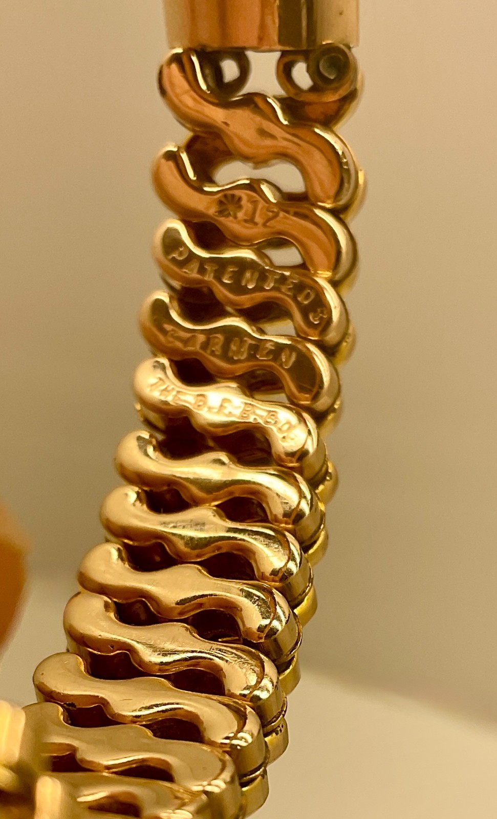Beautiful Antique 12k Gold 1940’s The D.B.F. Co Carmen Expansion ID Bracelet