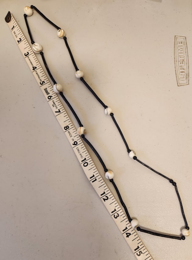 Vintage Black Coral Barrel Bead Necklace 30 inches
