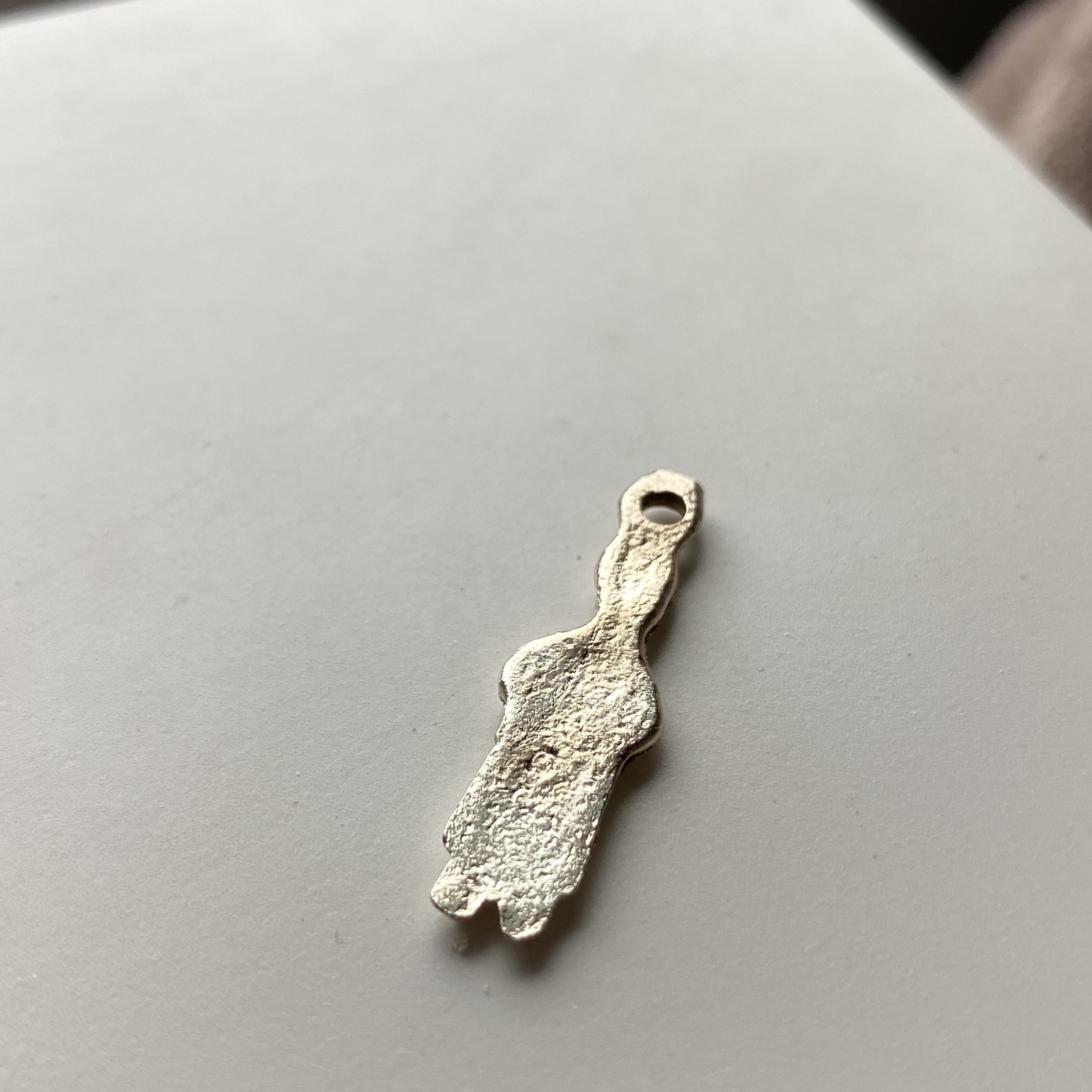 Vintage Mexico Milagro Charm Mexican ExVoto Religious Pendant Amulet Silver Tone