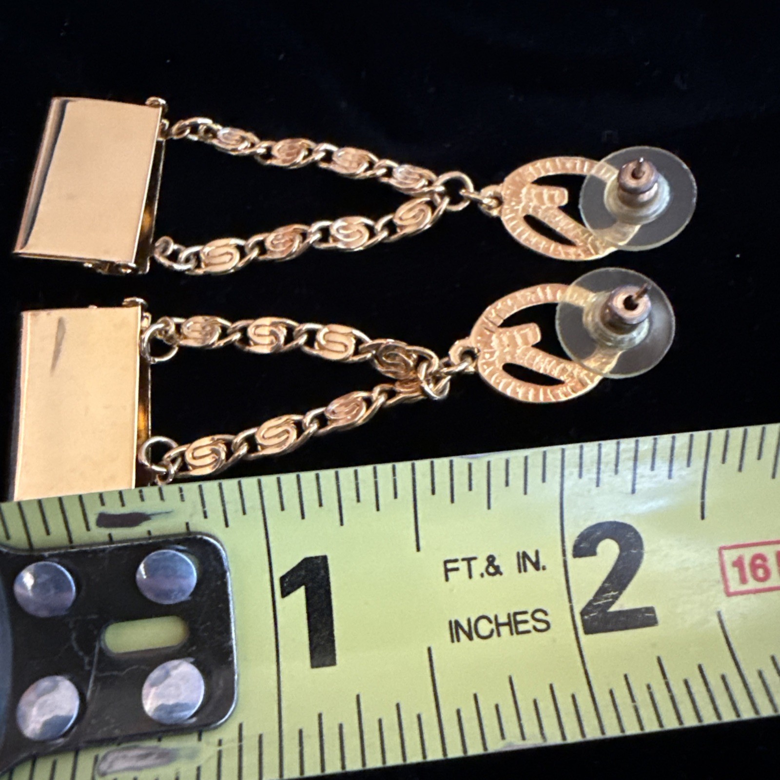 Extremely Rare St John’s Swinging Purse Earrings Gold Tone