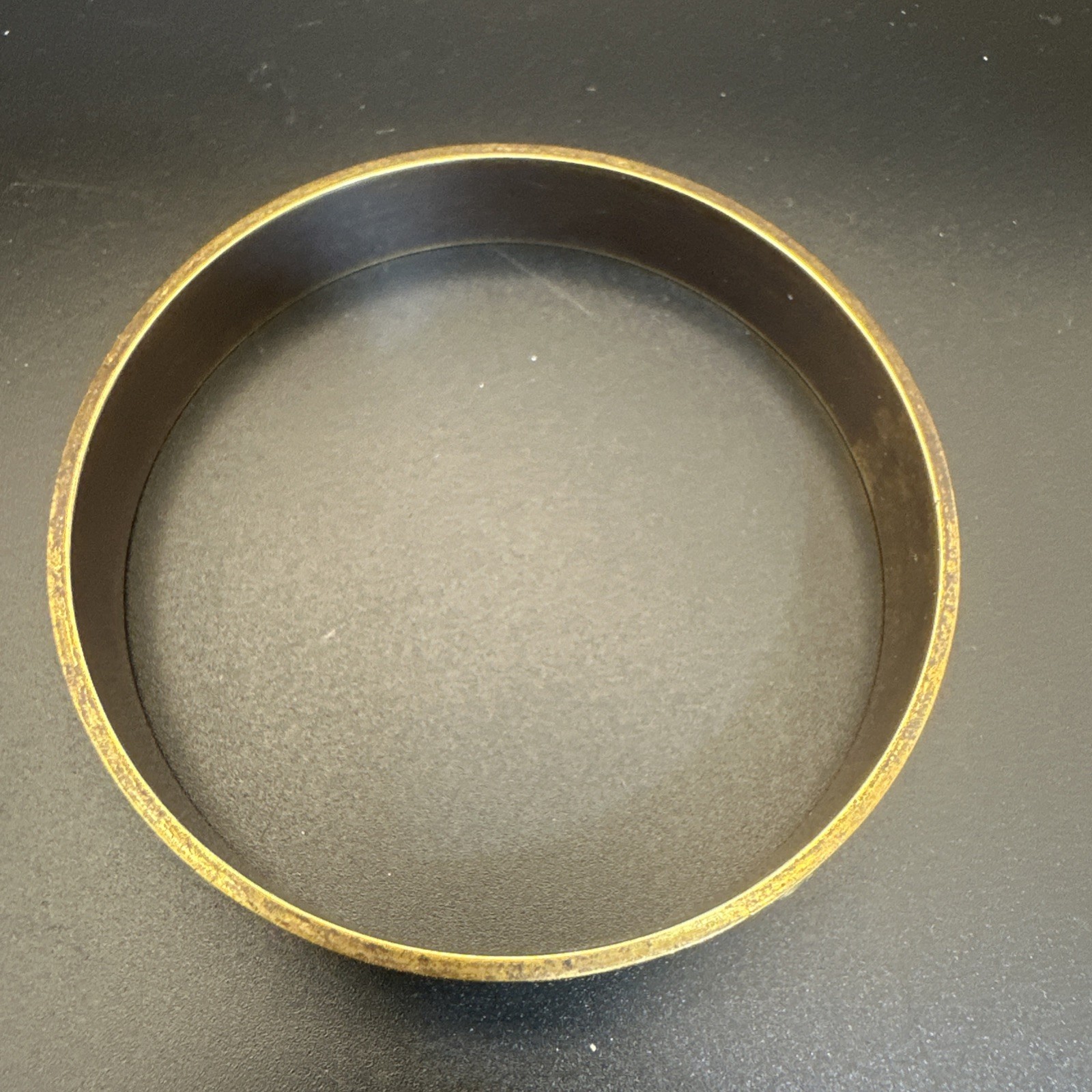 Brass Tone Bangle Ruler Measuring Tape Design Vintage