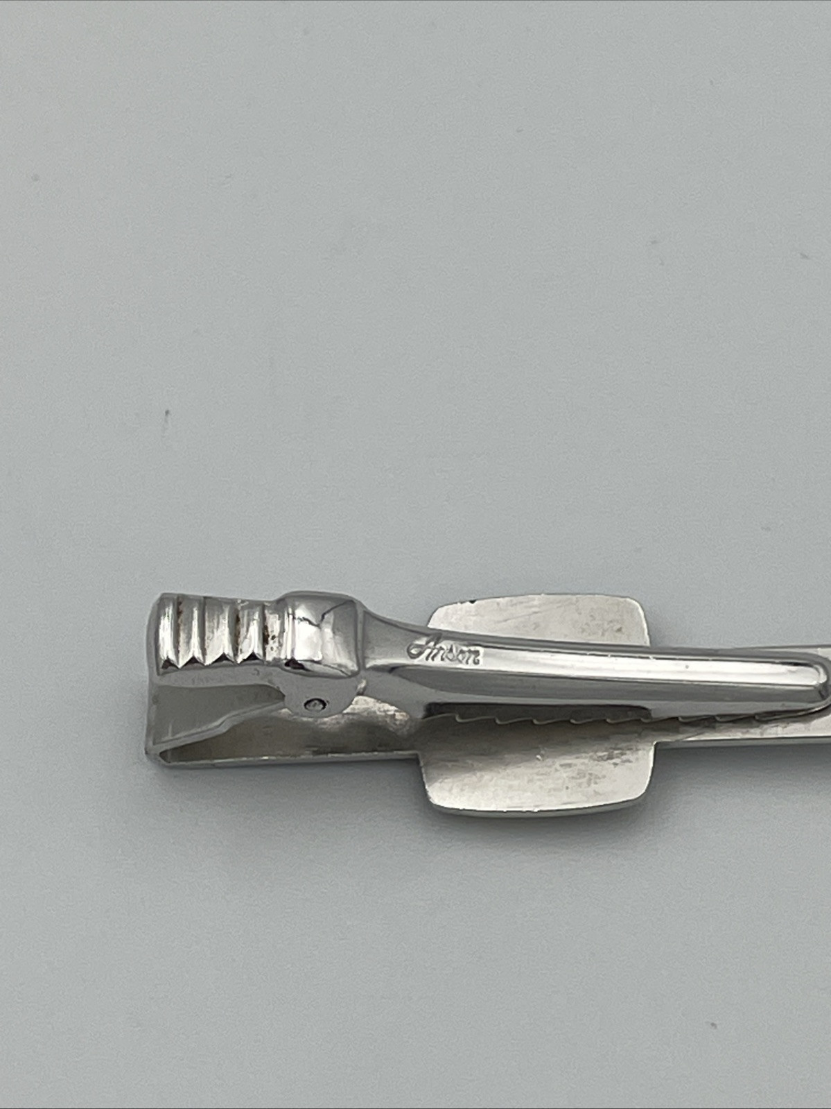 Vintage Anson Tie Clip Bar Paul Revere gold tone Colonial