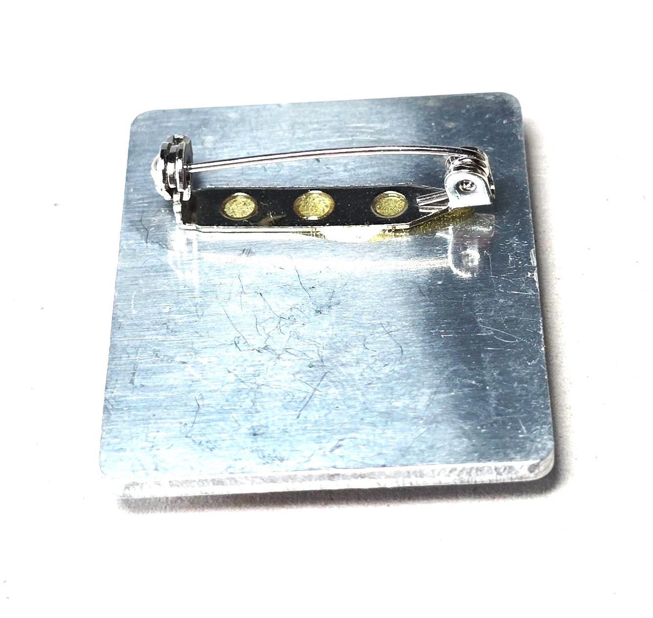 Vintage Handcrafted Sunburst Heart Brooch Mixed Metal Safety Bar Clasp