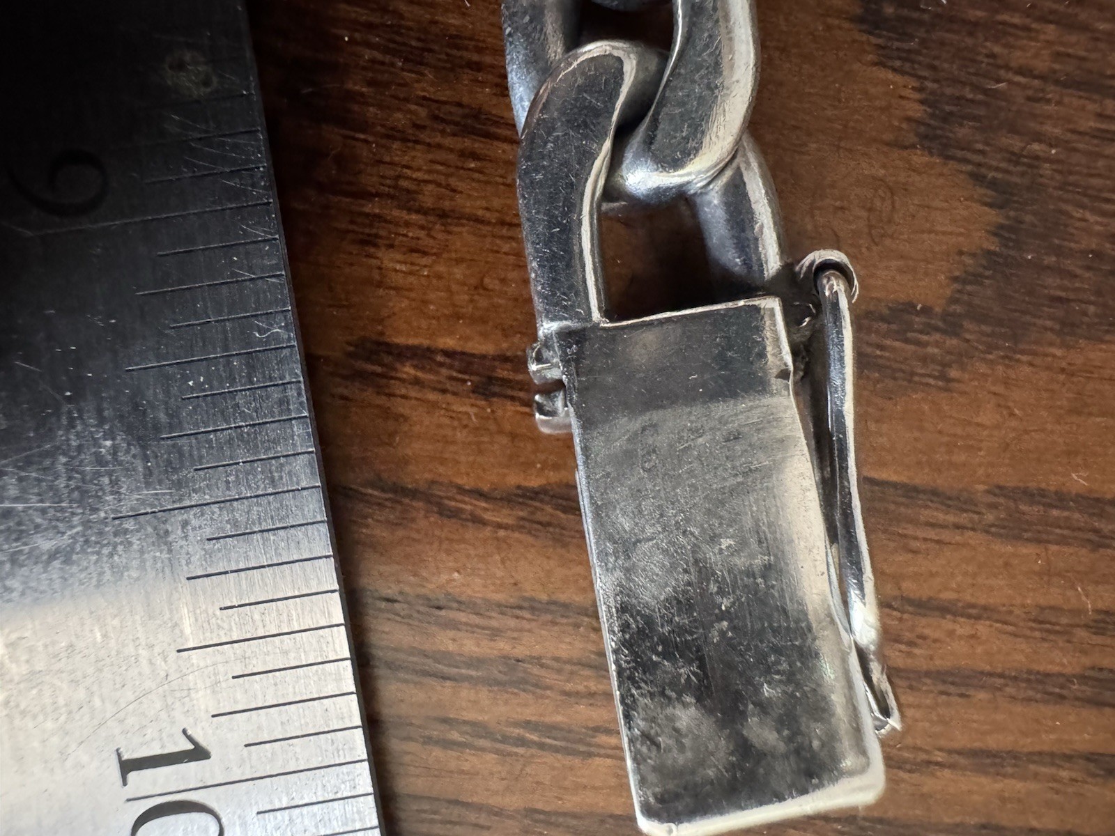 VTG Taxco Mexico Sterling Silver Bracelet Heavy Chunky Link MEX 925 79.5g