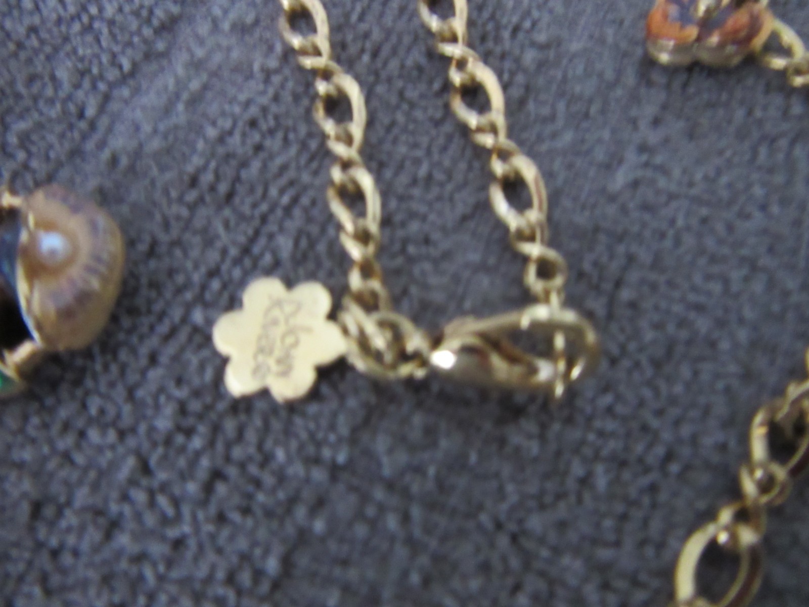 VTG Joan Rivers Victorian Language of Flowers Pansy Charm Locket Necklace EUC
