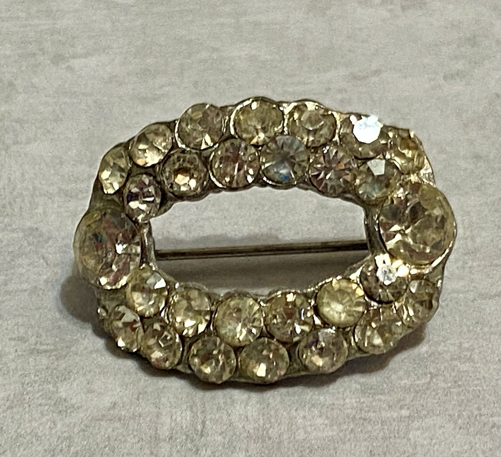 Vintage Brooch American Jewelry Co. Signed Art Deco Pot Metal