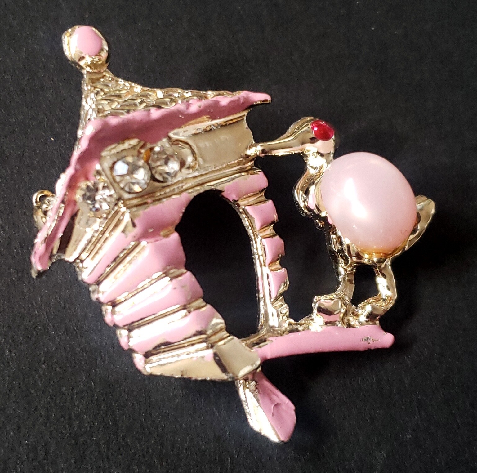 5 Jelly Belly Bird Birdhouse Brooches Pins Vintage Old Stock Different Colors