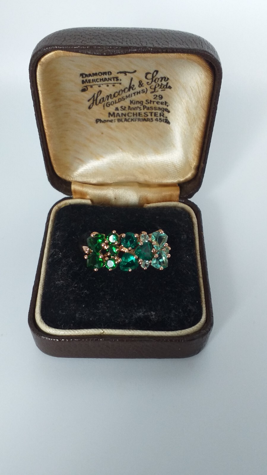 Vintage 1990s 14 Ct Rolled Gold Emerald Ring Size UK O.5 US 7 1/4 – Hallmarked.