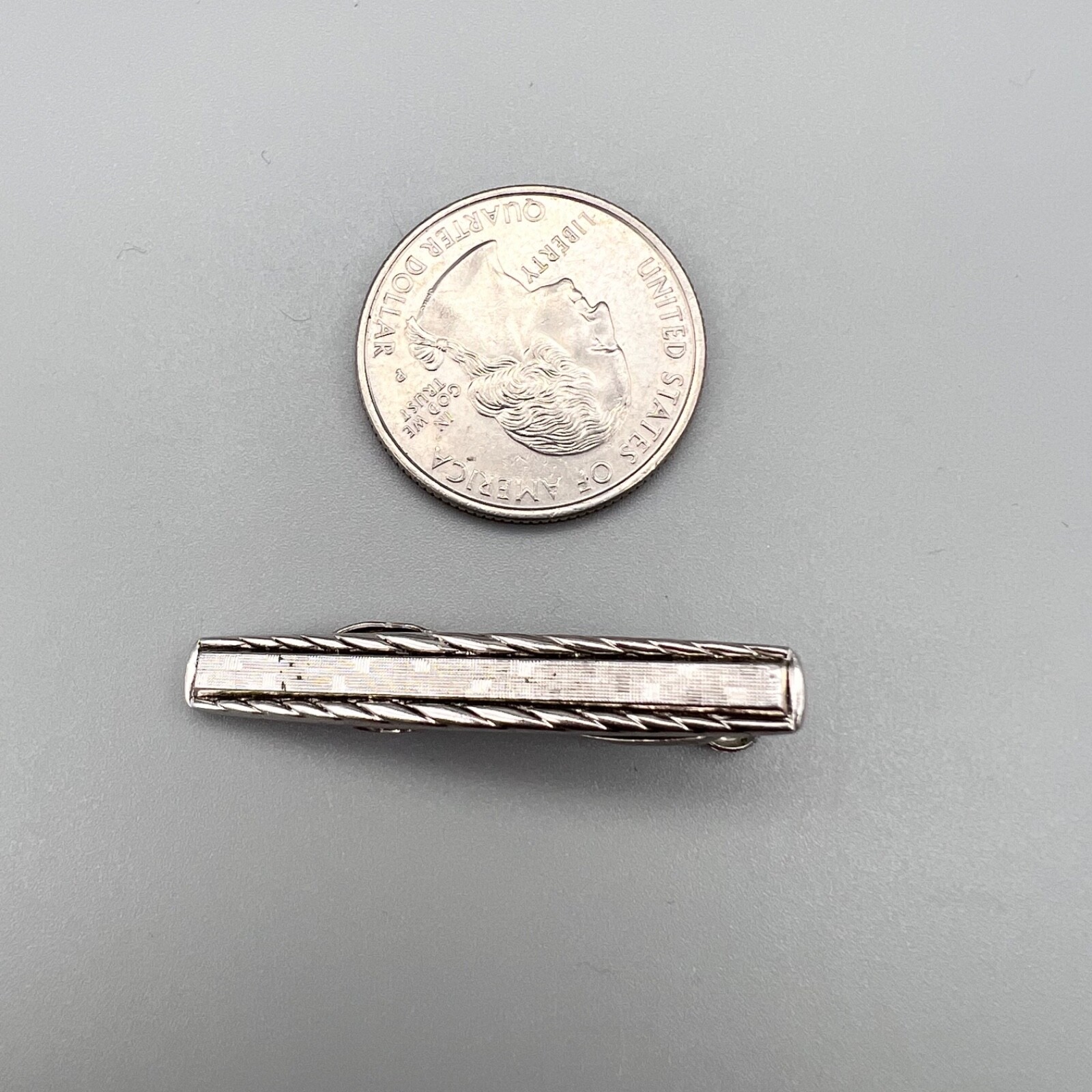 VTG Tie Bar Tie Clip Gold/ Silver Tone Men’s Business Casual & Collar Pin 4 Pc