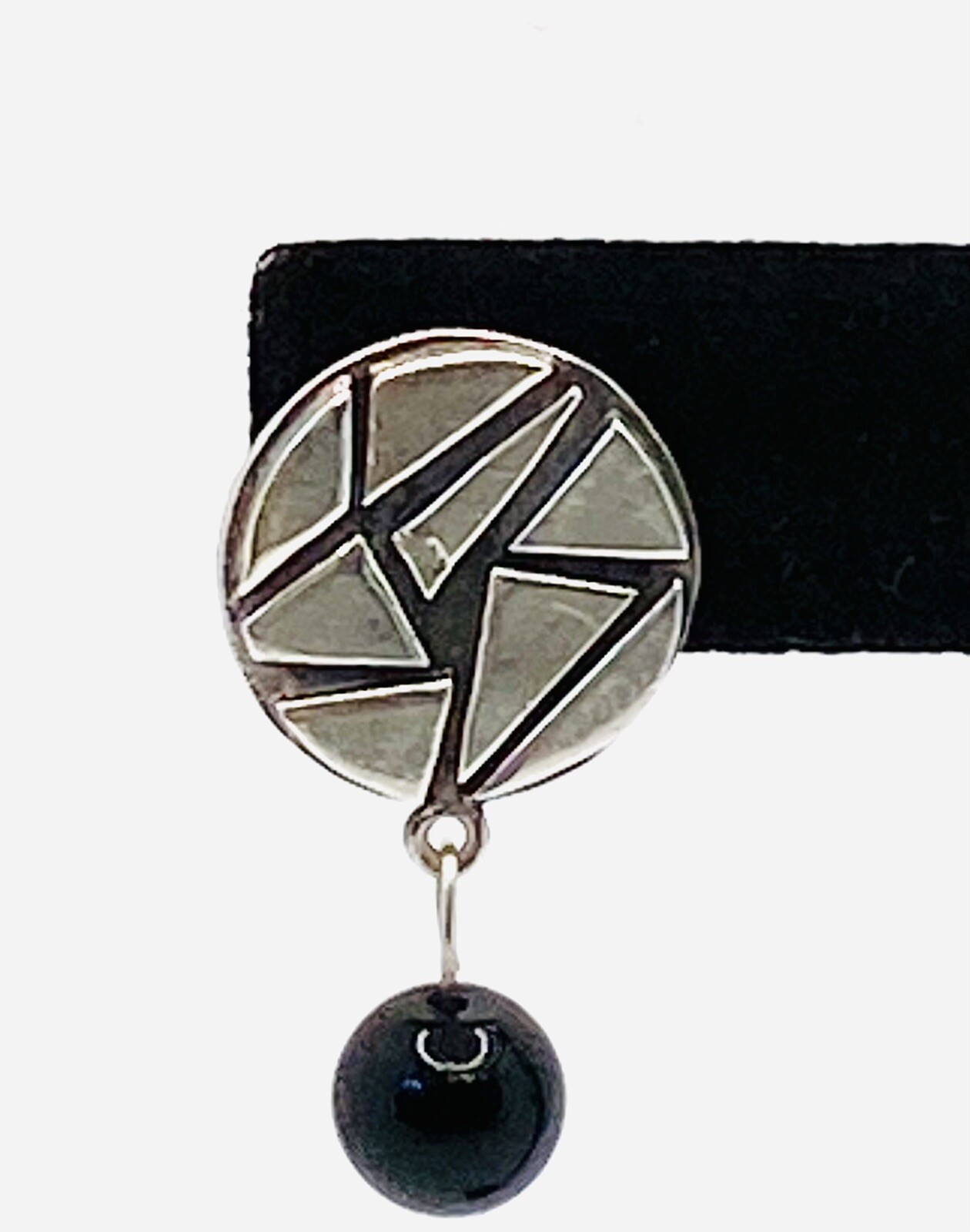 925 Earrings Dangles Geometric Art Deco Vintage Pierced 6.69g