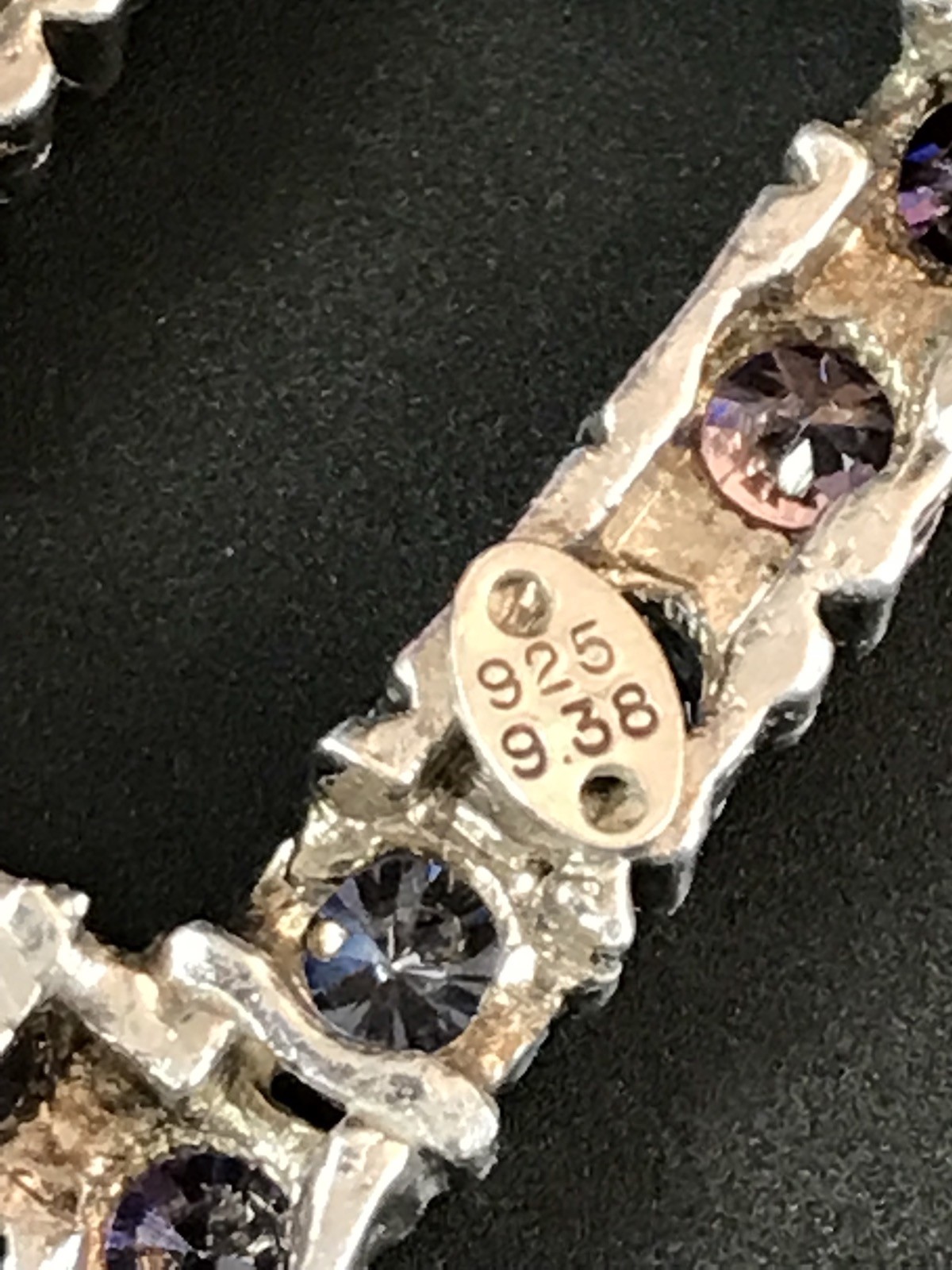 GORGEOUS SIGNED OXETTE 925 STERLING 9.38 CT MULTICOLOR GEMSTONE 6 TASSEL PENDANT
