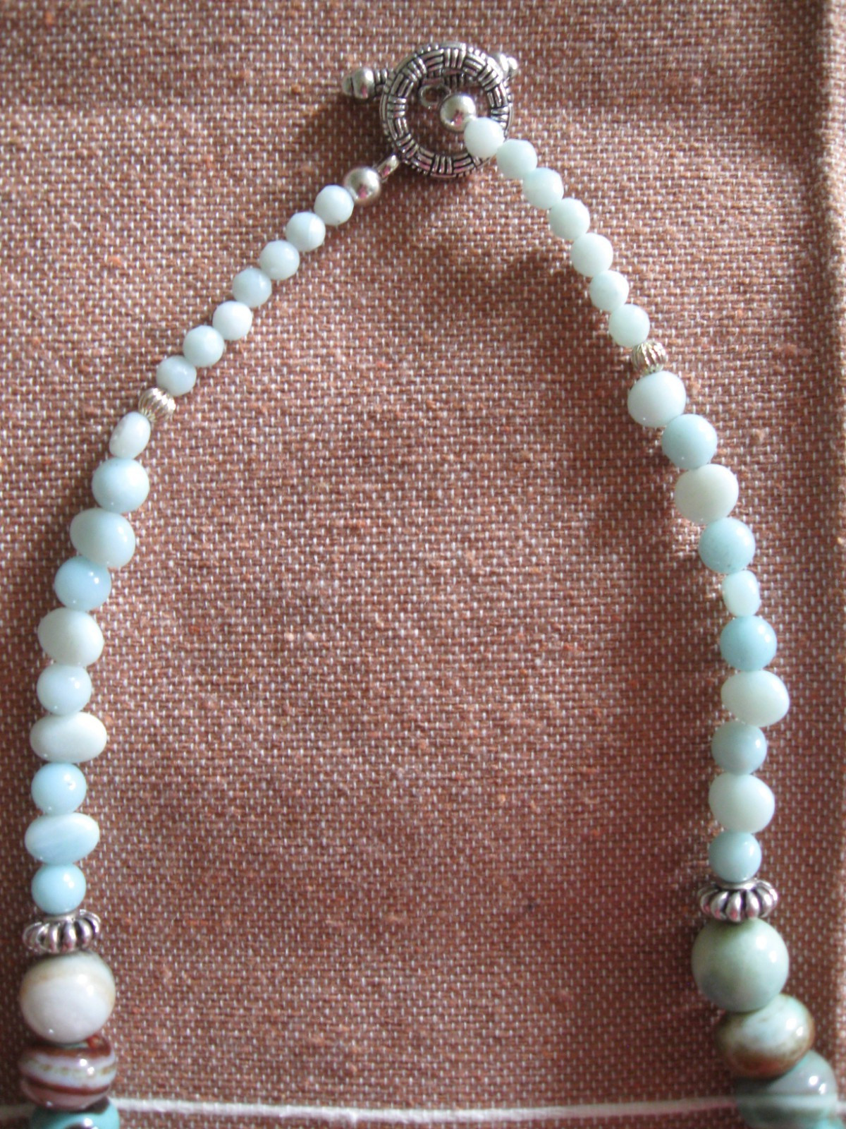 Vintage Colorado Springs Colo Lake George Amazonite/Silver Necklace Rare-Mineral