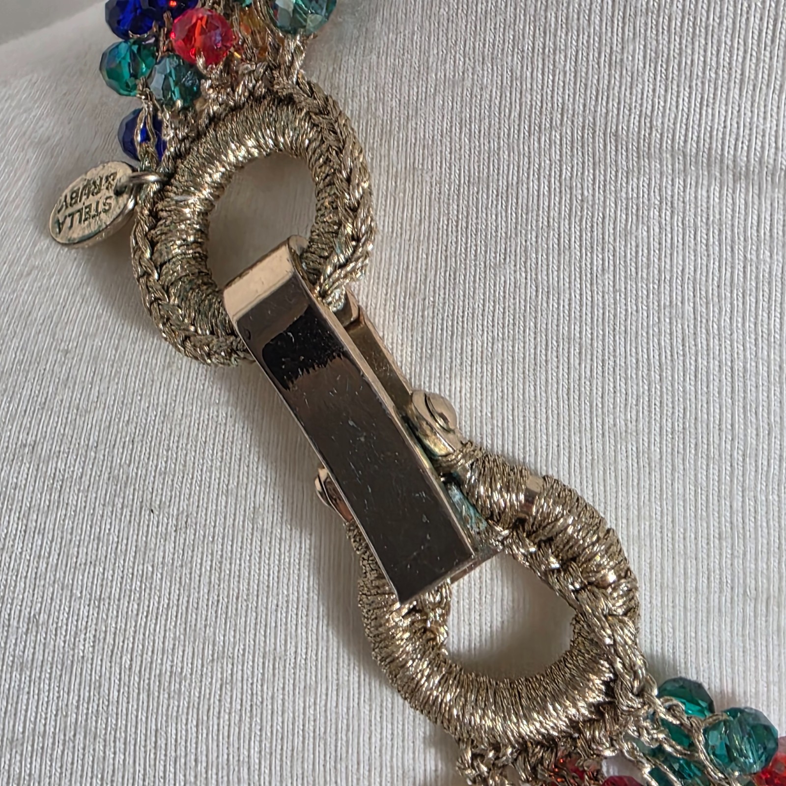 Stella & Ruby Multi-Colored Beaded Necklace Faceted Acrylic Crystal Beads