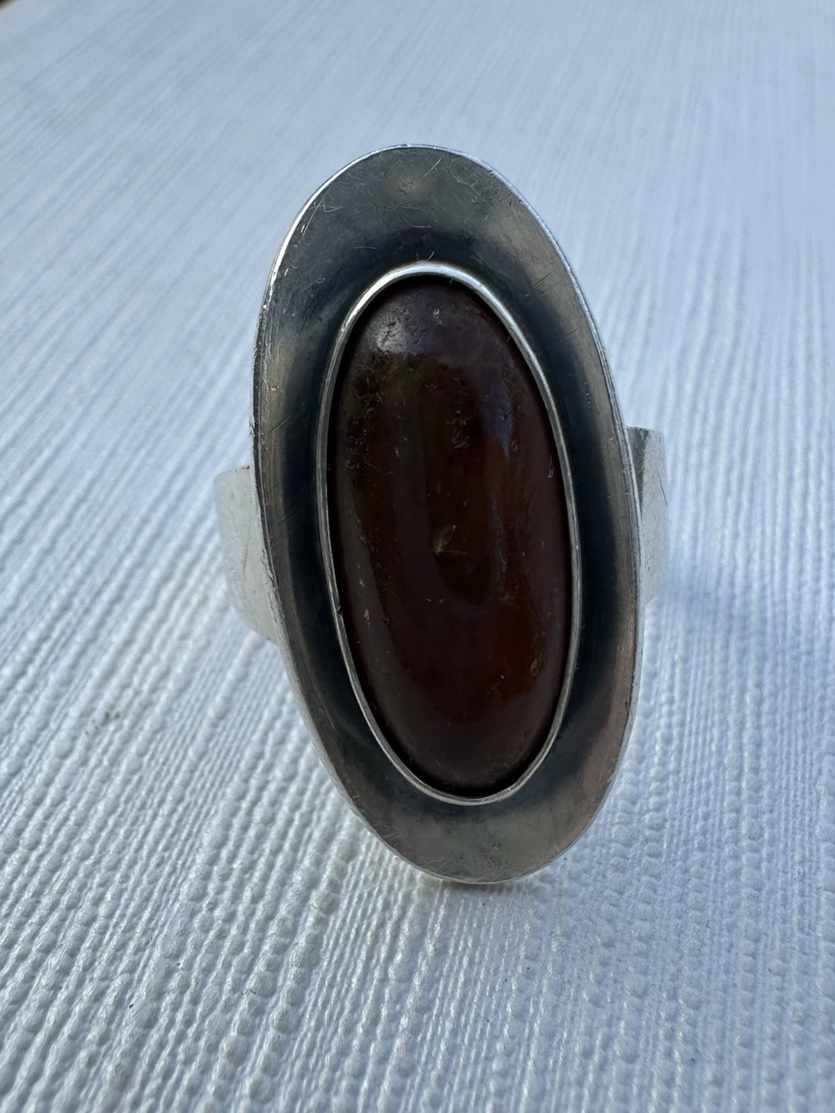 N.E From Vintage Denmark 925S Sterling Silver Modernist Ring