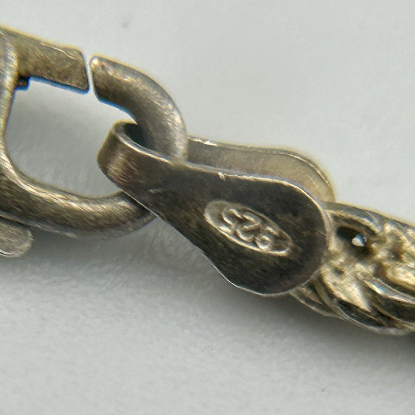 Sterling Wheat Spiga Silver Chain 925 Italy IJC 18″ 2.6mm 12g Spring Ring 80s