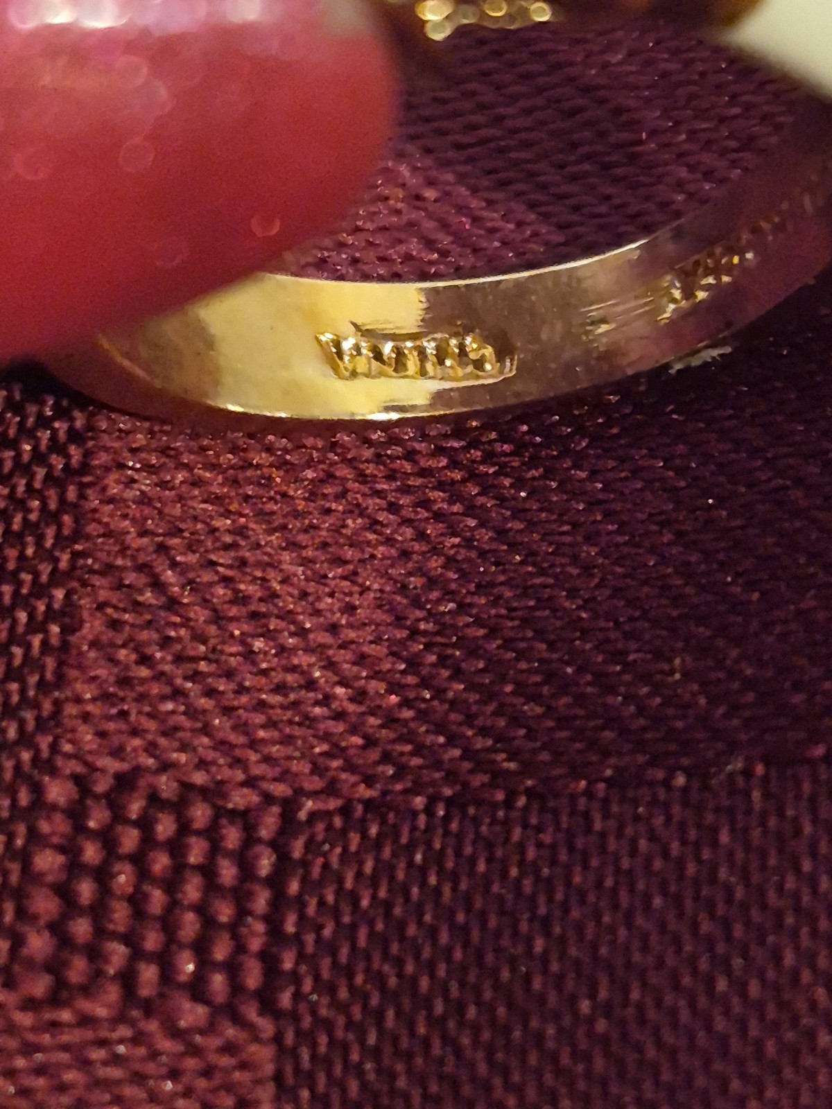 New Vintage Lindenwold Cluster Ring – Size 6.75 / 7 – Ruby Red & Clear Cz
