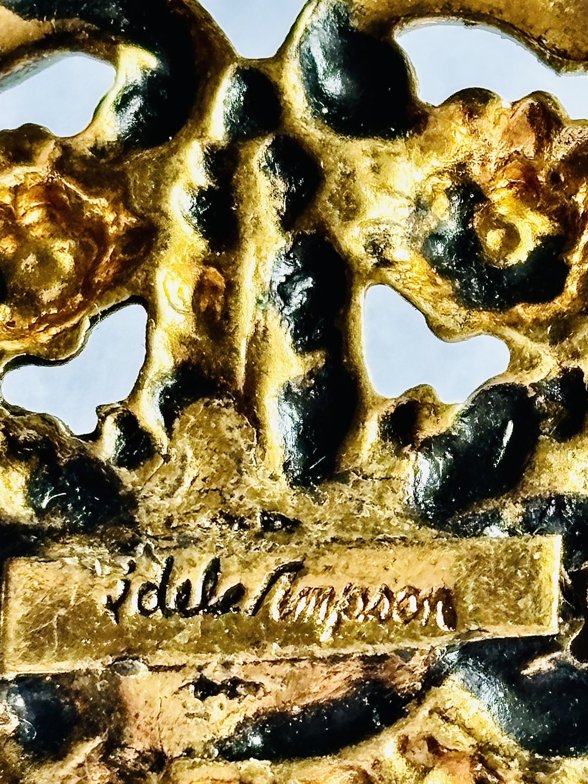 SIGNED Adele Simpson Necklace Brooches Collection 3 Pins 1940s~50s Lot Vintage
