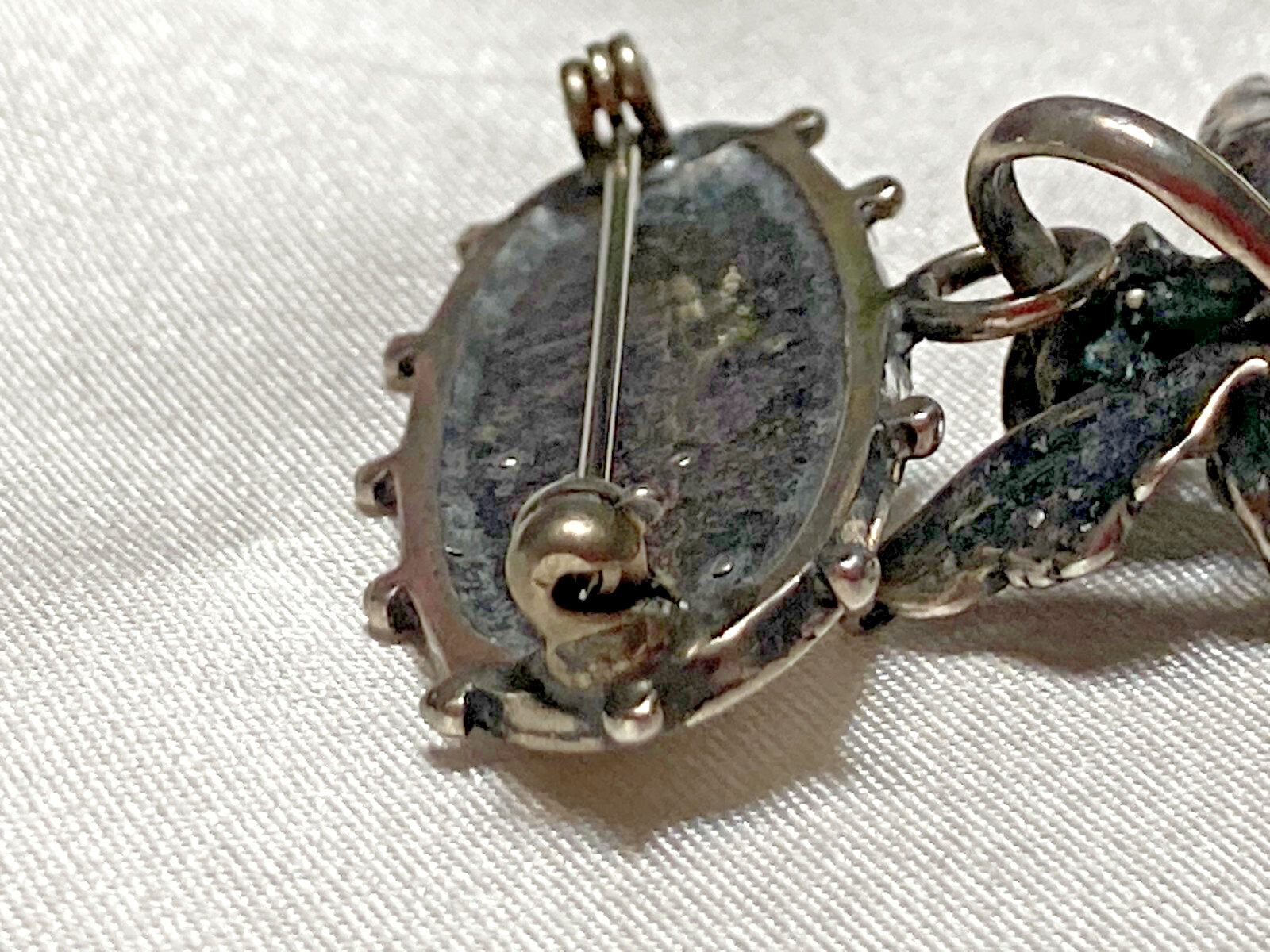 Exceptionally Rare T Foree Sterling Silver “BABY” Angel Cherub Victorian Brooch