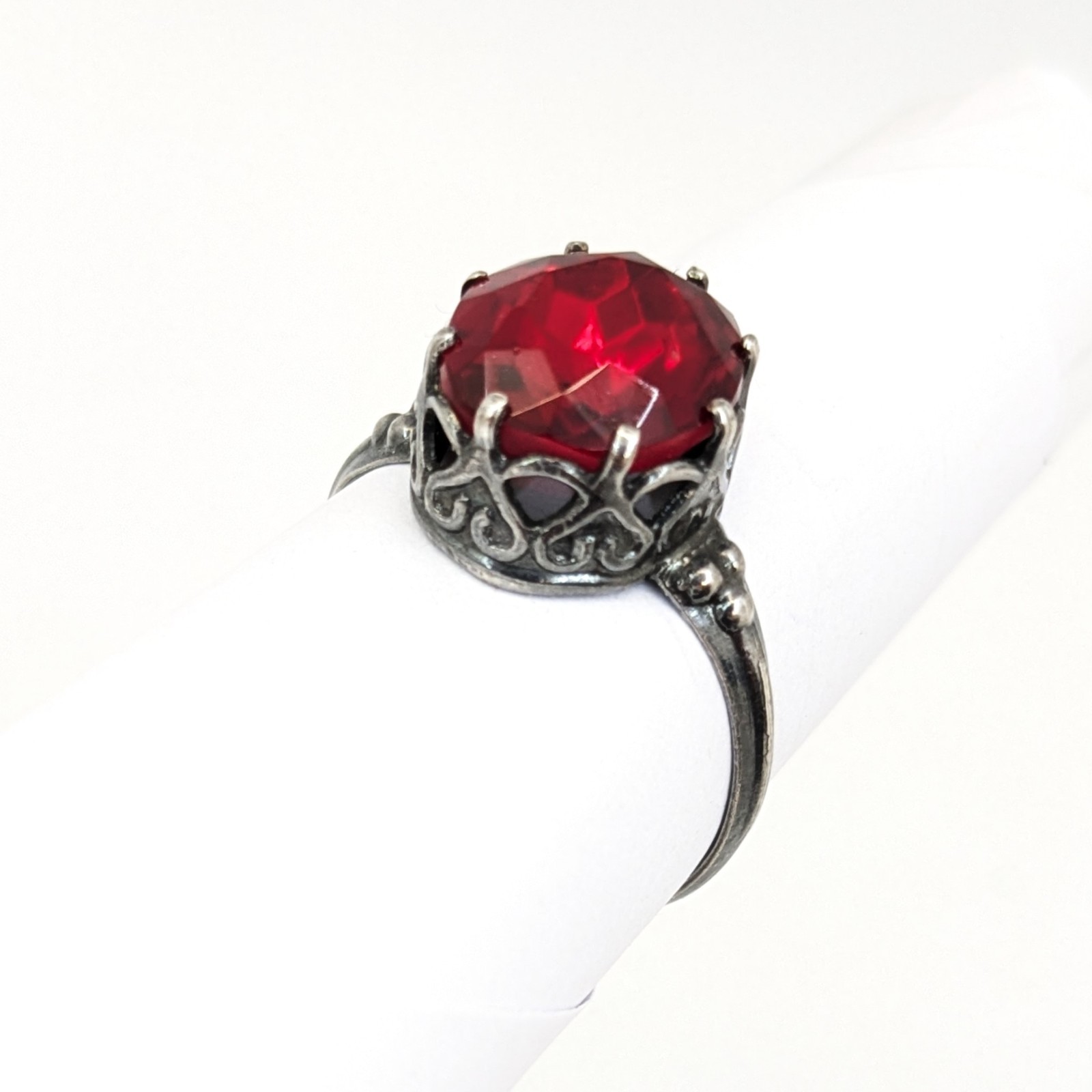 Vintage Luxury Soviet RING Silver⭐875 stamp Star USSR -size: 8US (18.5mm) UA #97