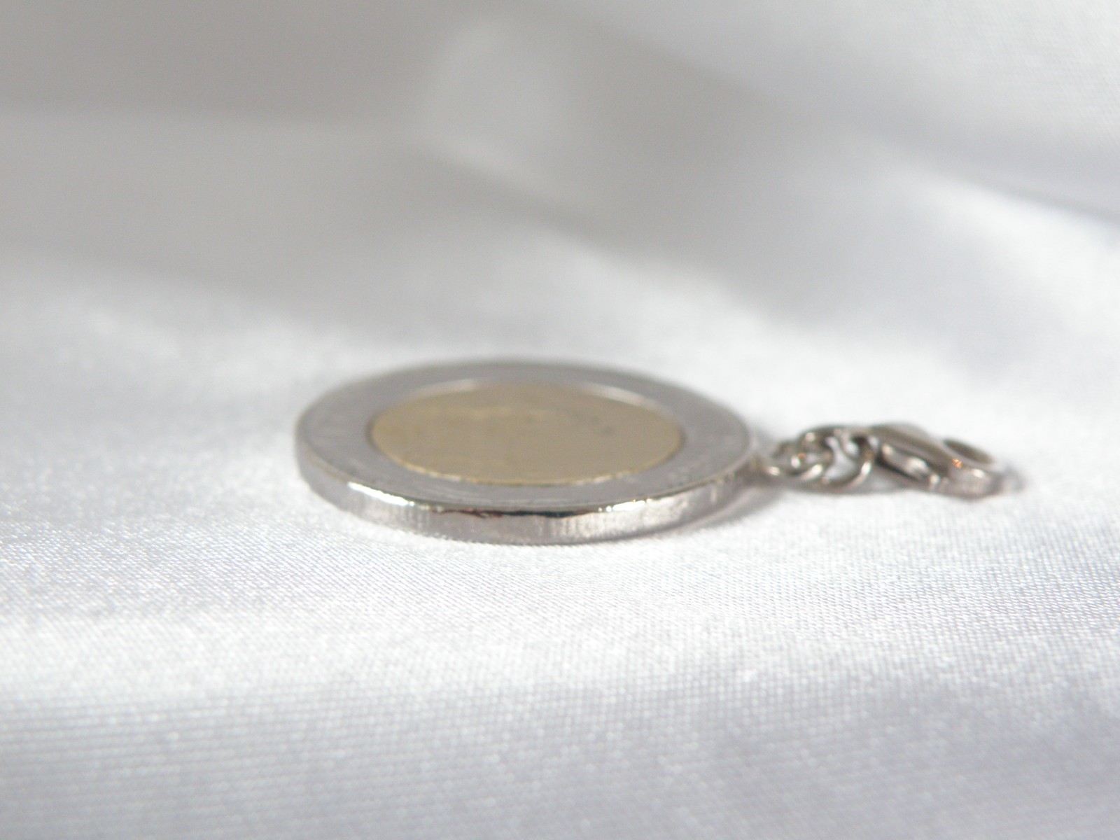 Vintage Sterling Silver 925 Italian Italy Coin Pendant