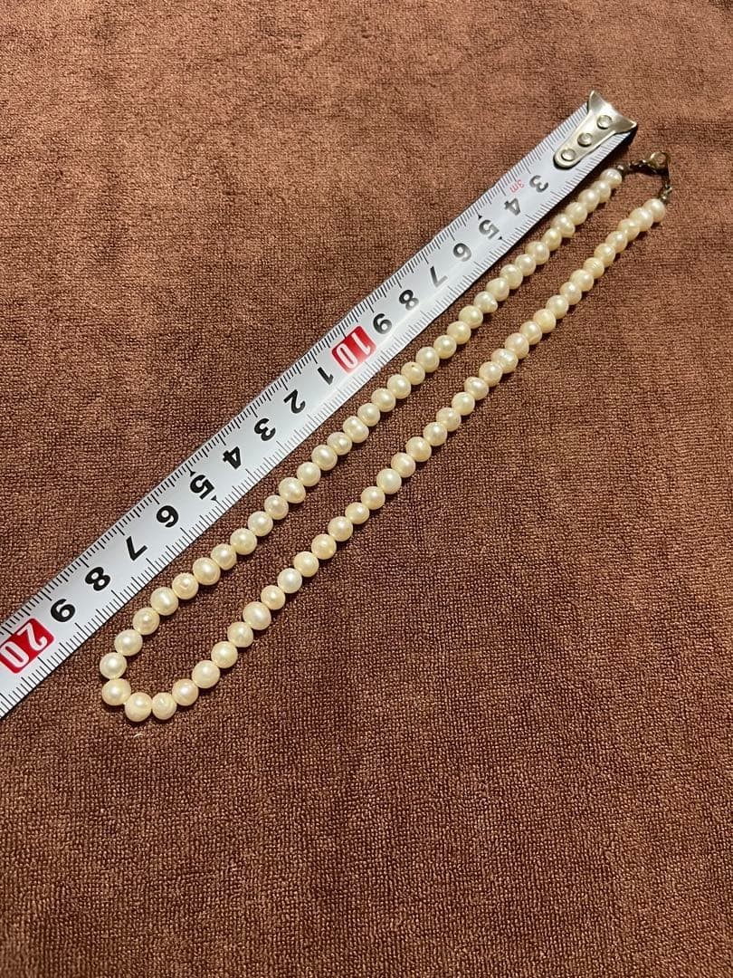 Baroque Pearl Necklace Freshwater Style 45cm White Irregular Elegant Clasp