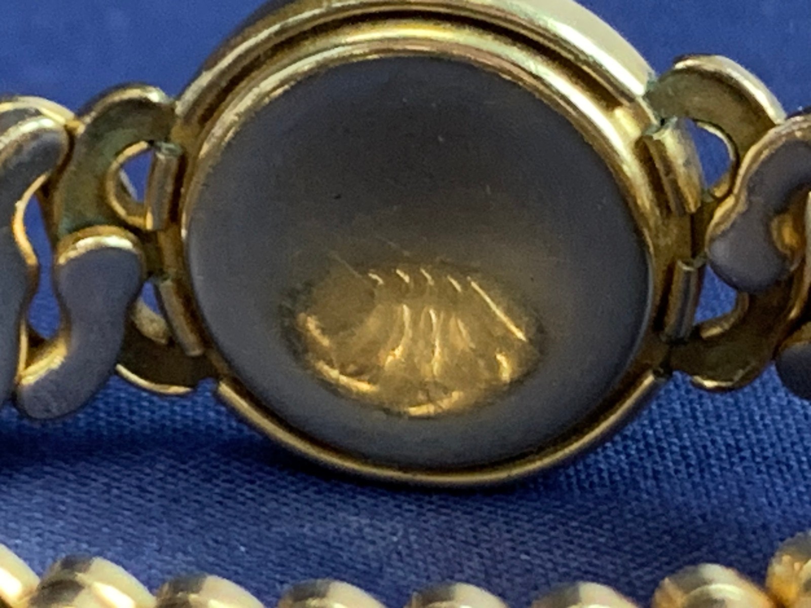 Vtg American Queen Sweetheart Bracelet 5-8.5″ Stretch Band Pitman & Keeler