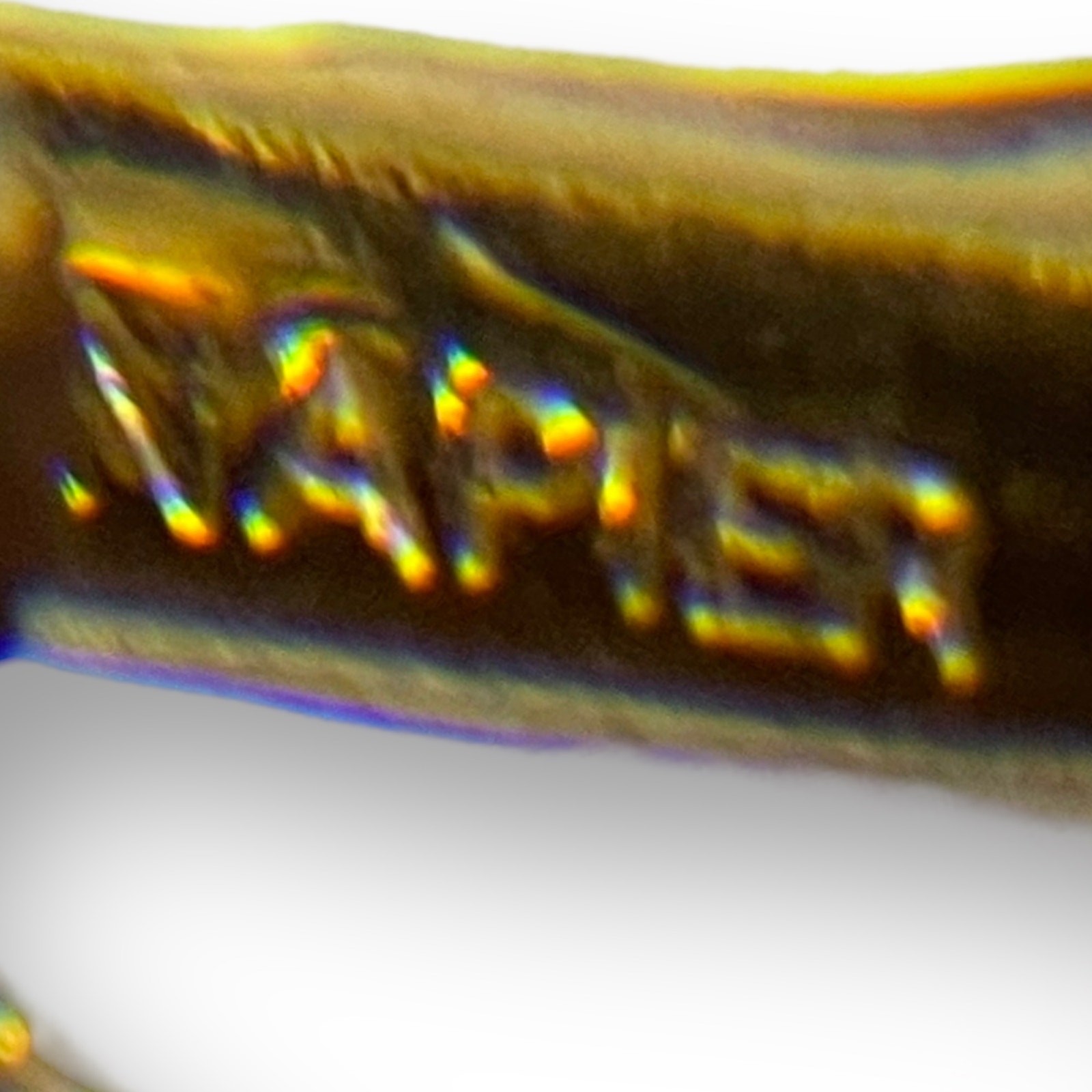 Vintage Napier Earrings Gold Tone Book Piece Adjustable Clip On Screw Back